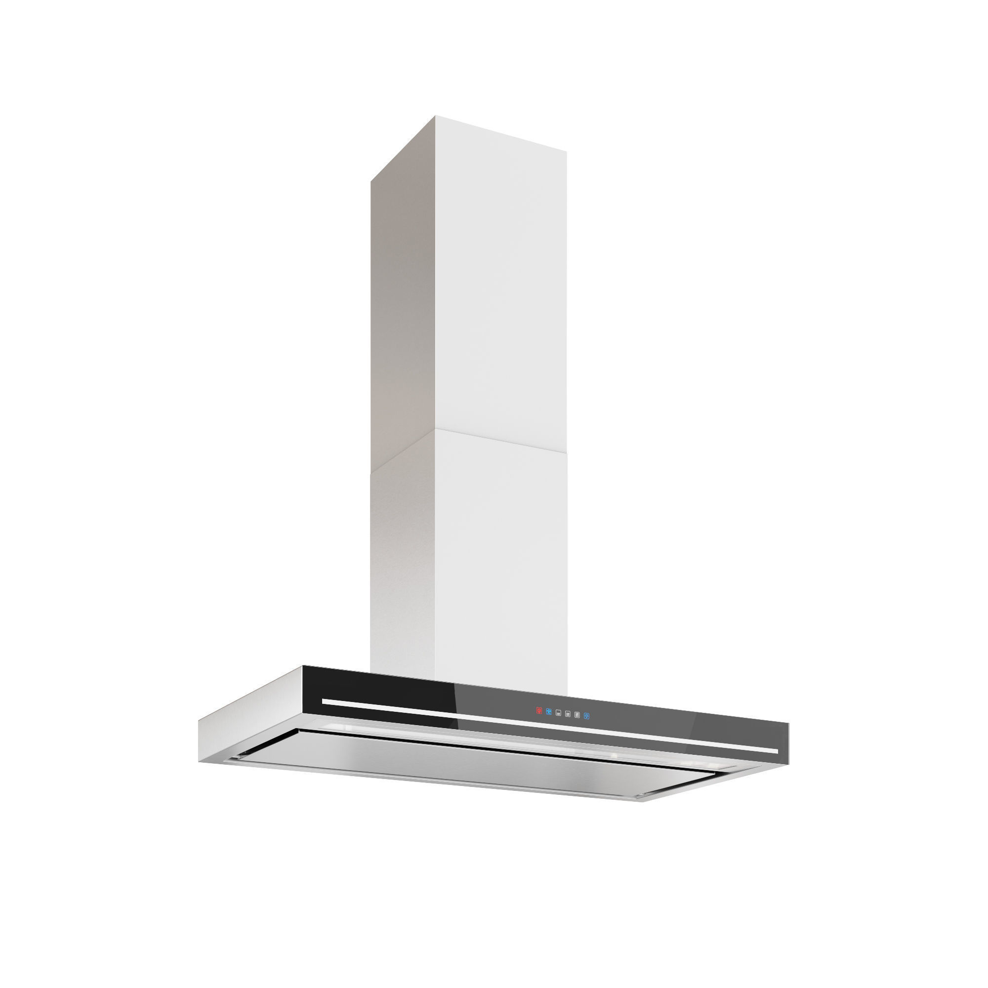 36 Edge Black Wall Range Hood  3D model_5