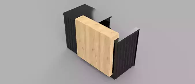  Loft-style checkout counter