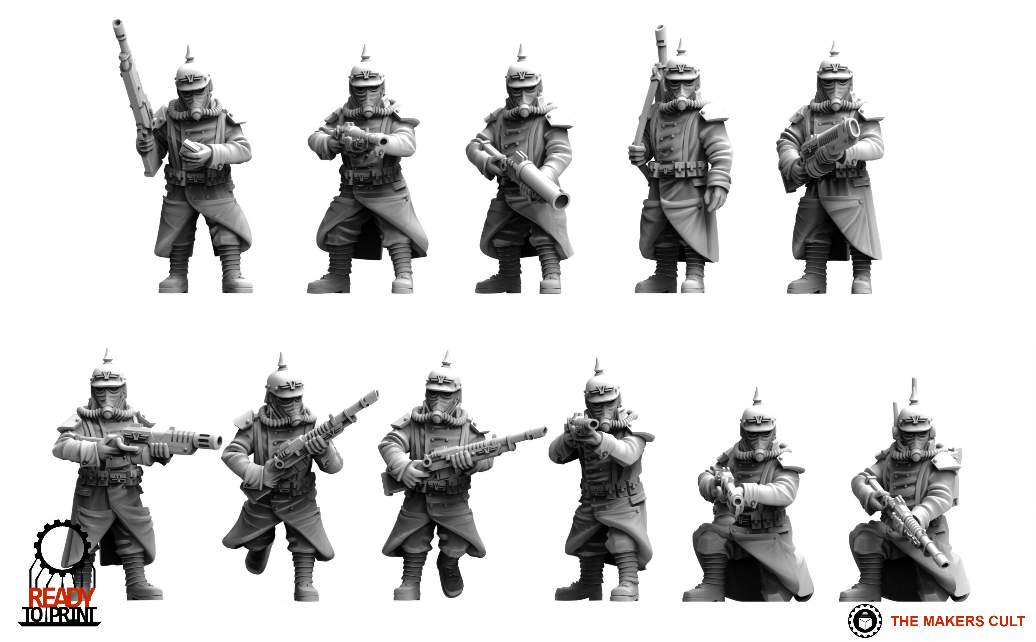 Valour Korps - Infantry Builder 3D print model_8