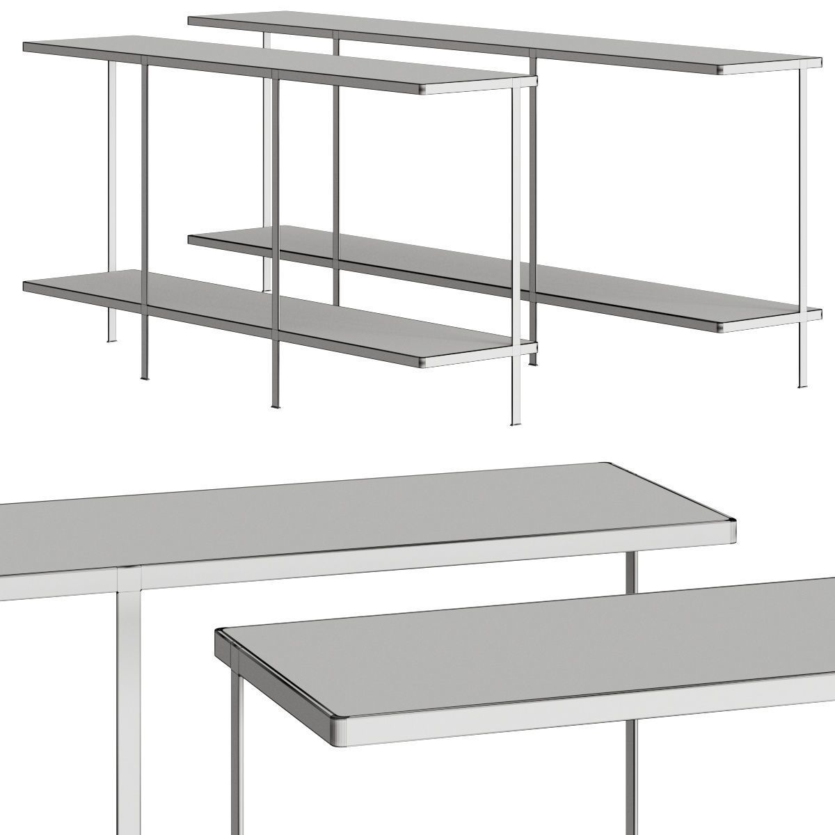 Nube Italia Odilon Console Tables 3D model_1