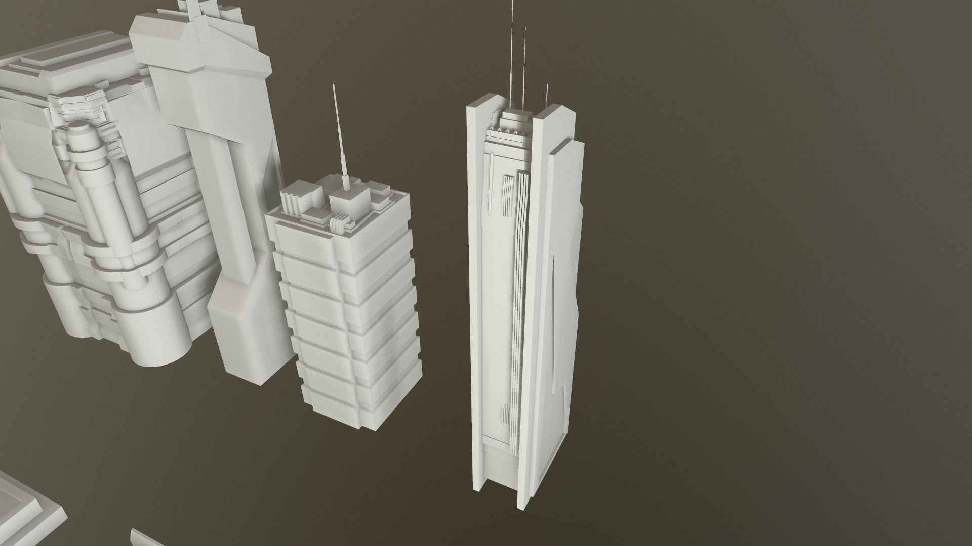 SciFi City Asset 8 Kit 3D model_10