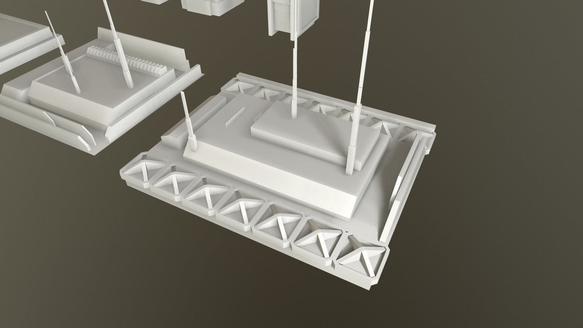 SciFi City Asset 8 Kit 3D model_4