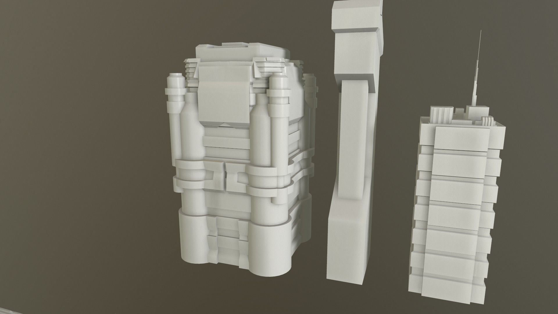 SciFi City Asset 8 Kit 3D model_8