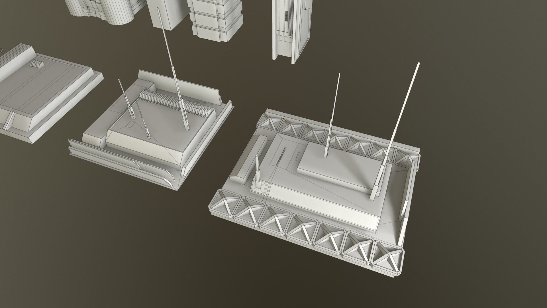 SciFi City Asset 8 Kit 3D model_12