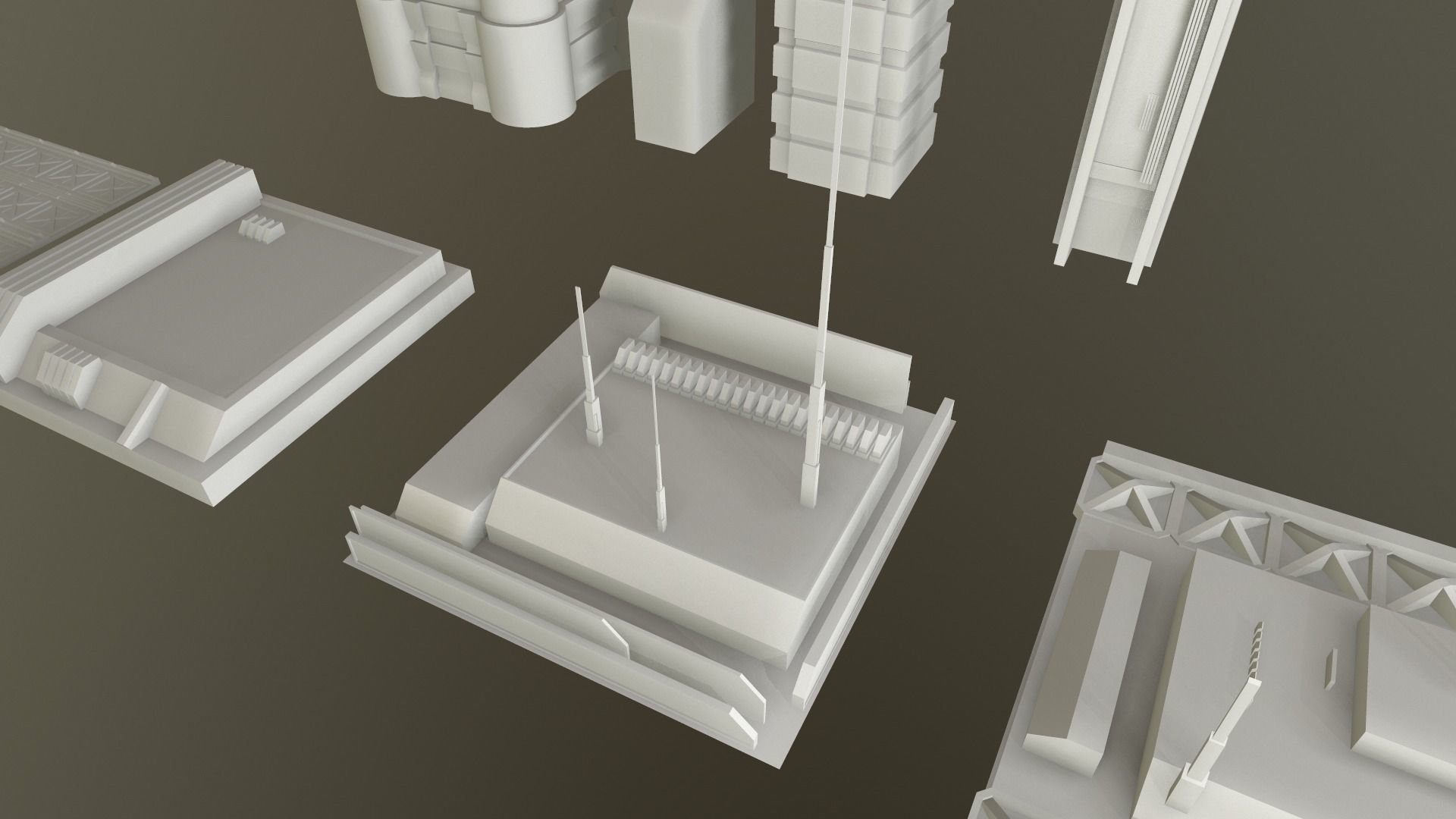 SciFi City Asset 8 Kit 3D model_5