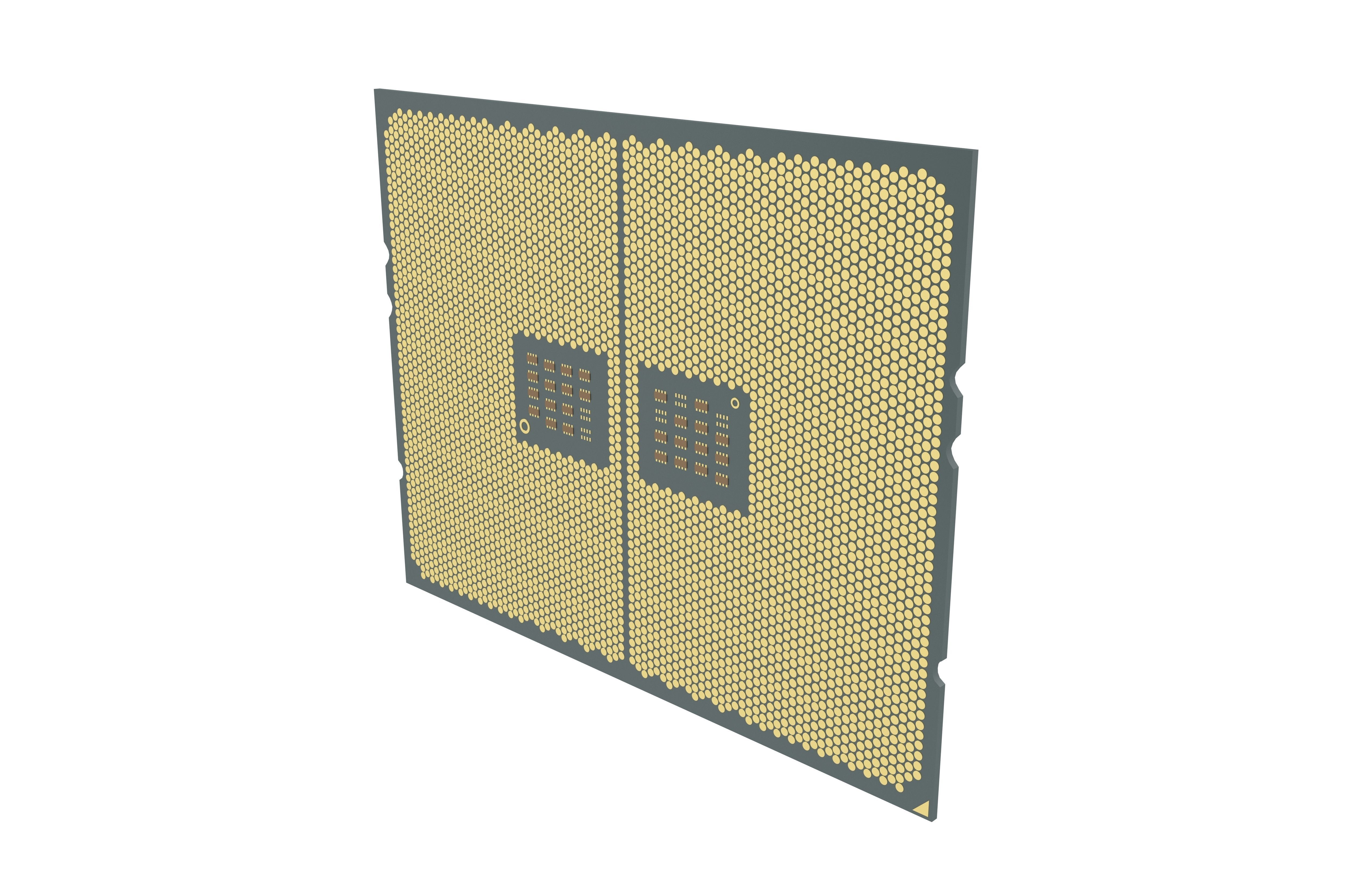 AMD TR4 CPU 4960X V1 001 3D model CGTrader