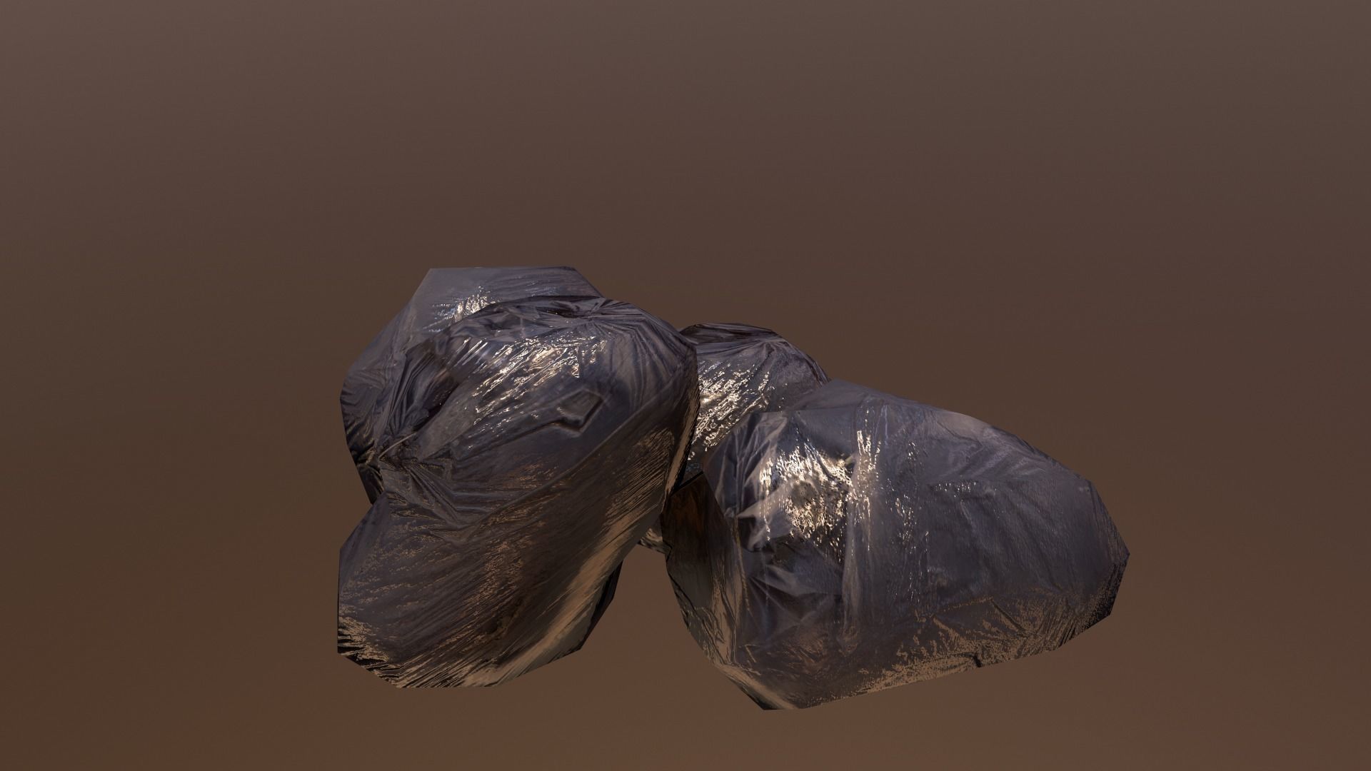 Garbage LowPoly pair of shoes Low-poly 3D model_4