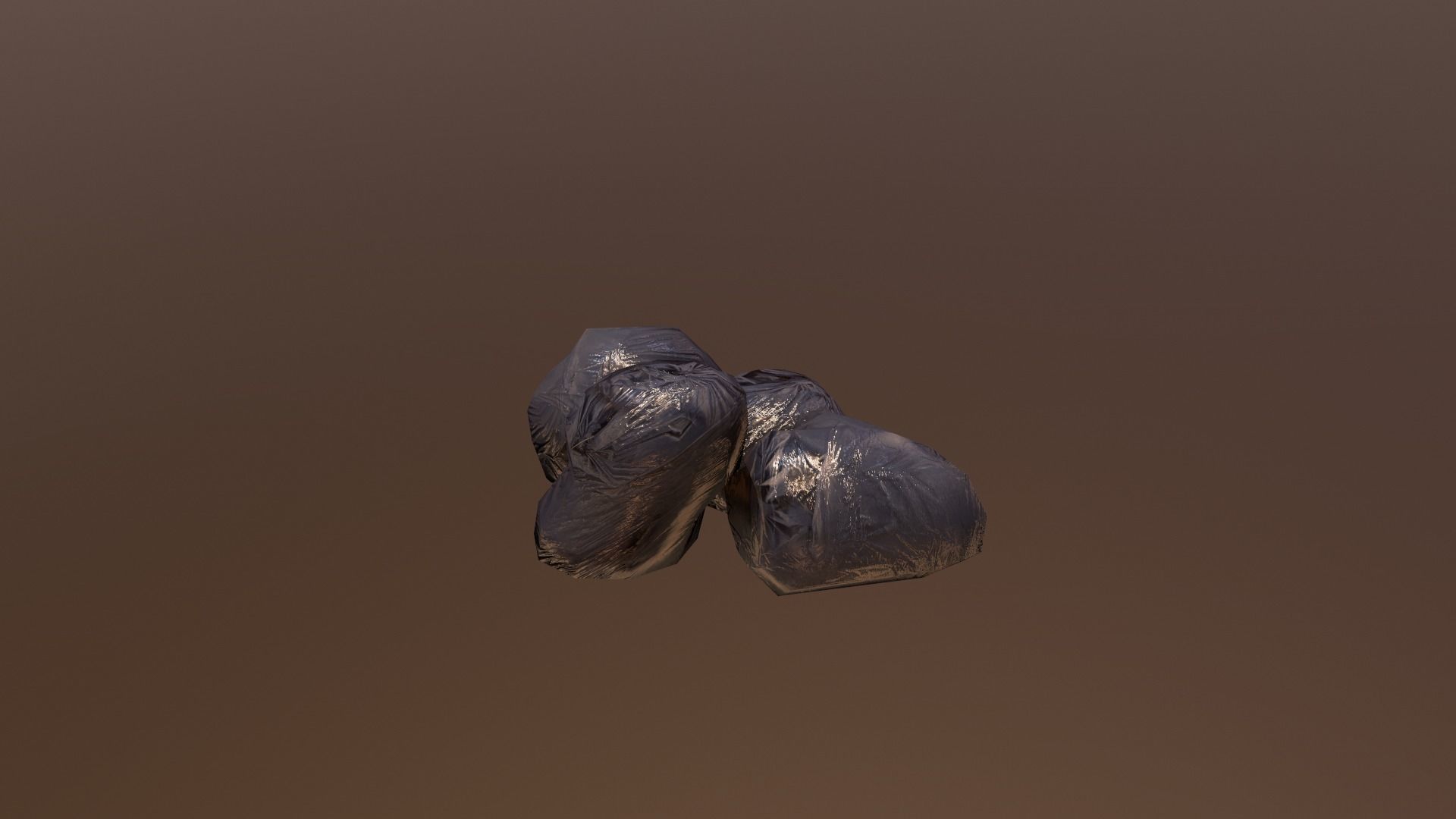 Garbage LowPoly pair of shoes Low-poly 3D model_2
