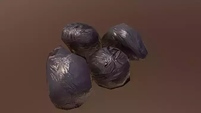 Garbage LowPoly pair of shoes