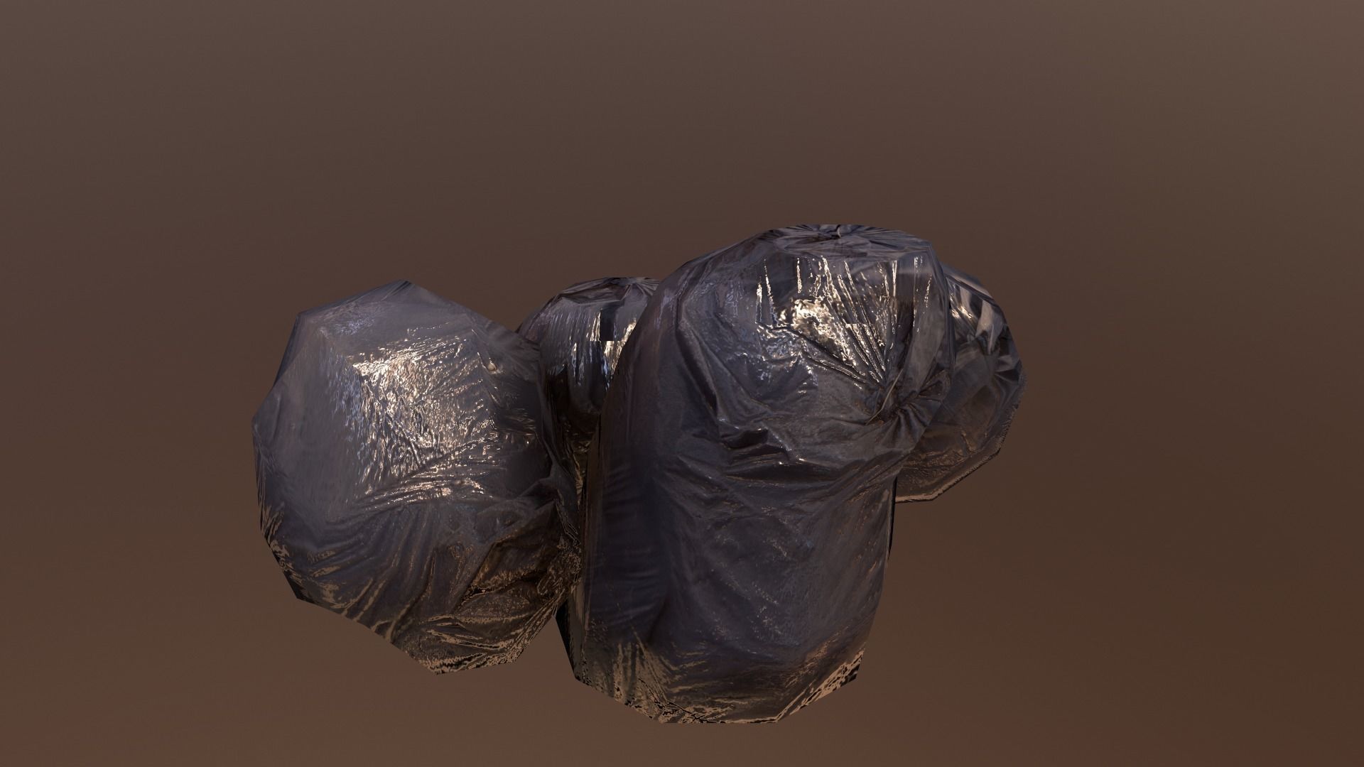 Garbage LowPoly pair of shoes Low-poly 3D model_5