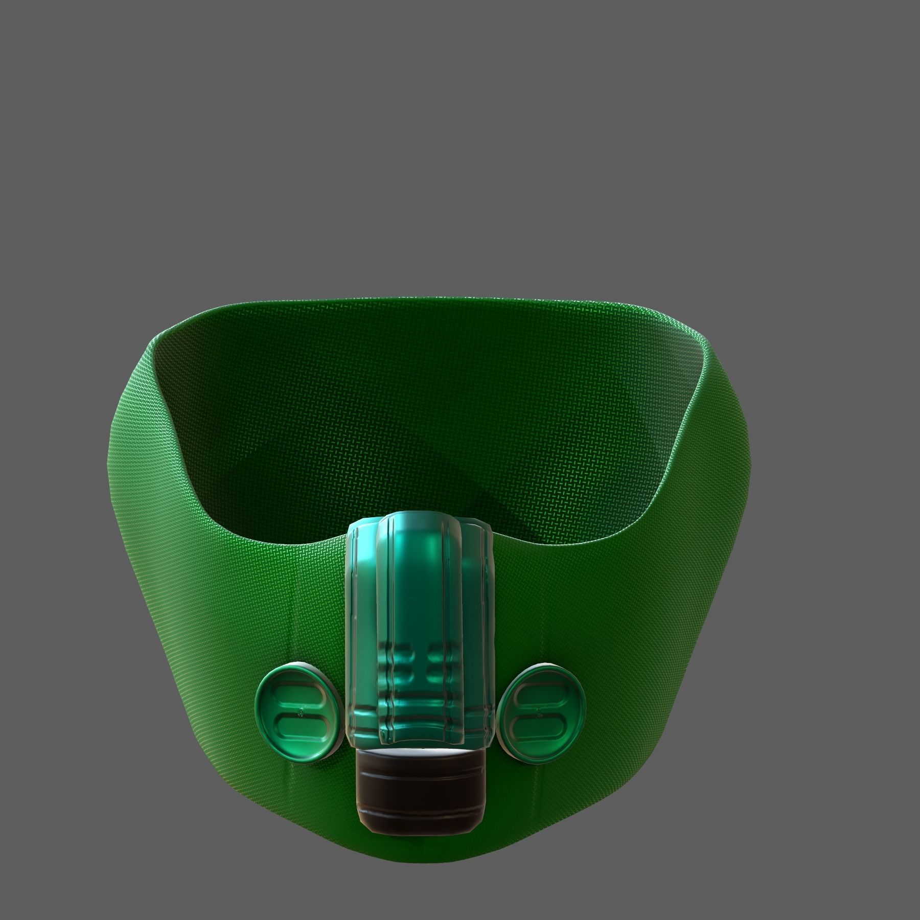 Gas mask helmet 3d model scifi Low-poly Low-poly 3D model_2