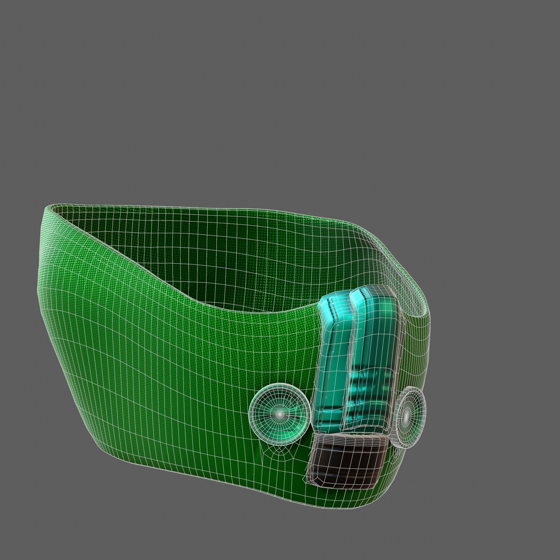 Gas mask helmet 3d model scifi Low-poly Low-poly 3D model_8