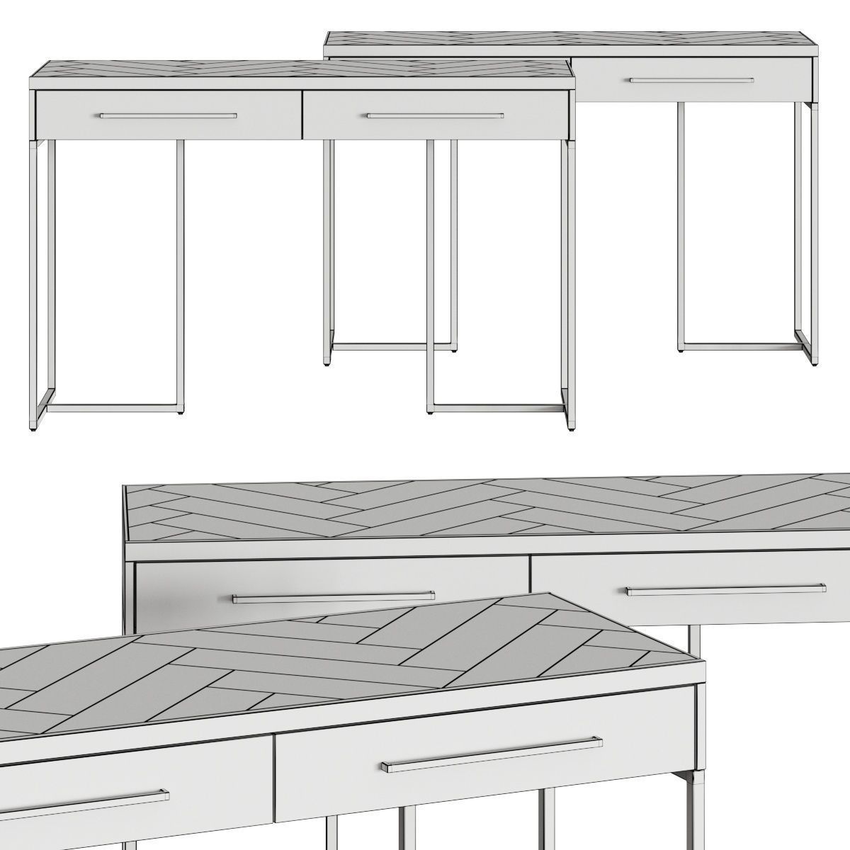 Dutchbone Class Console Tables 3D model_1
