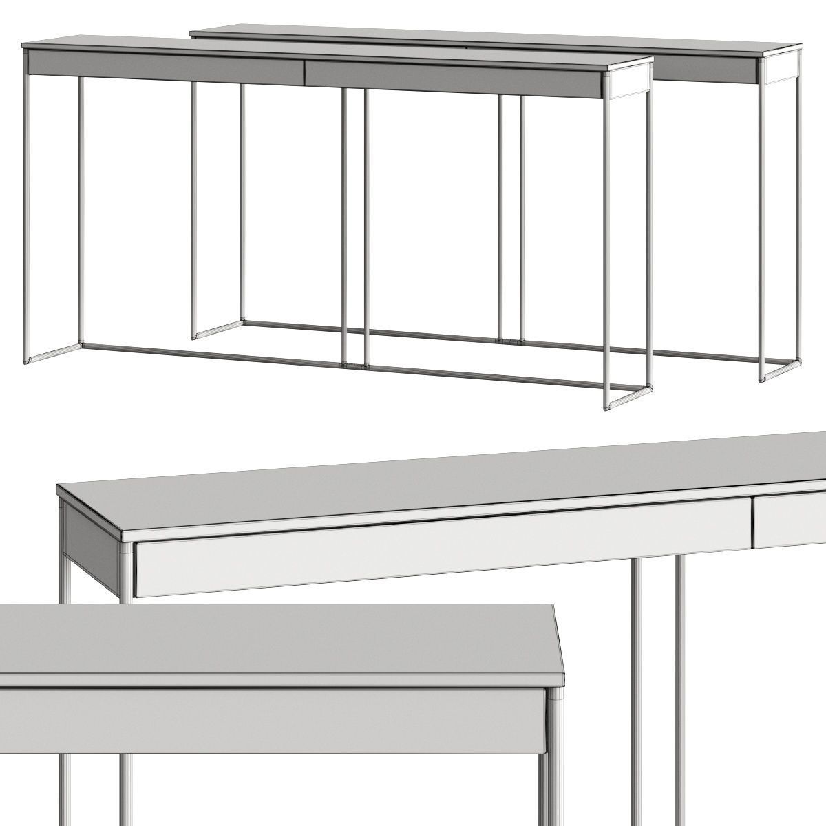 Lema Mobili Ella Console Table 3D model_1