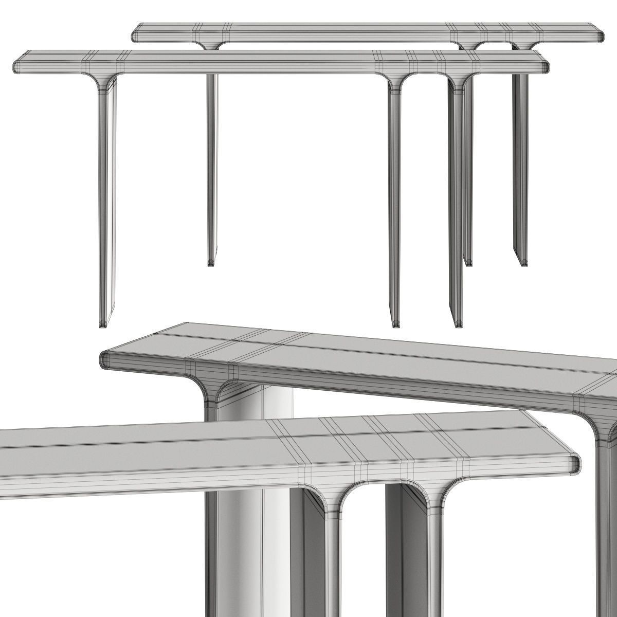 Paolo Castelli Selima Console Tables 3D model_1