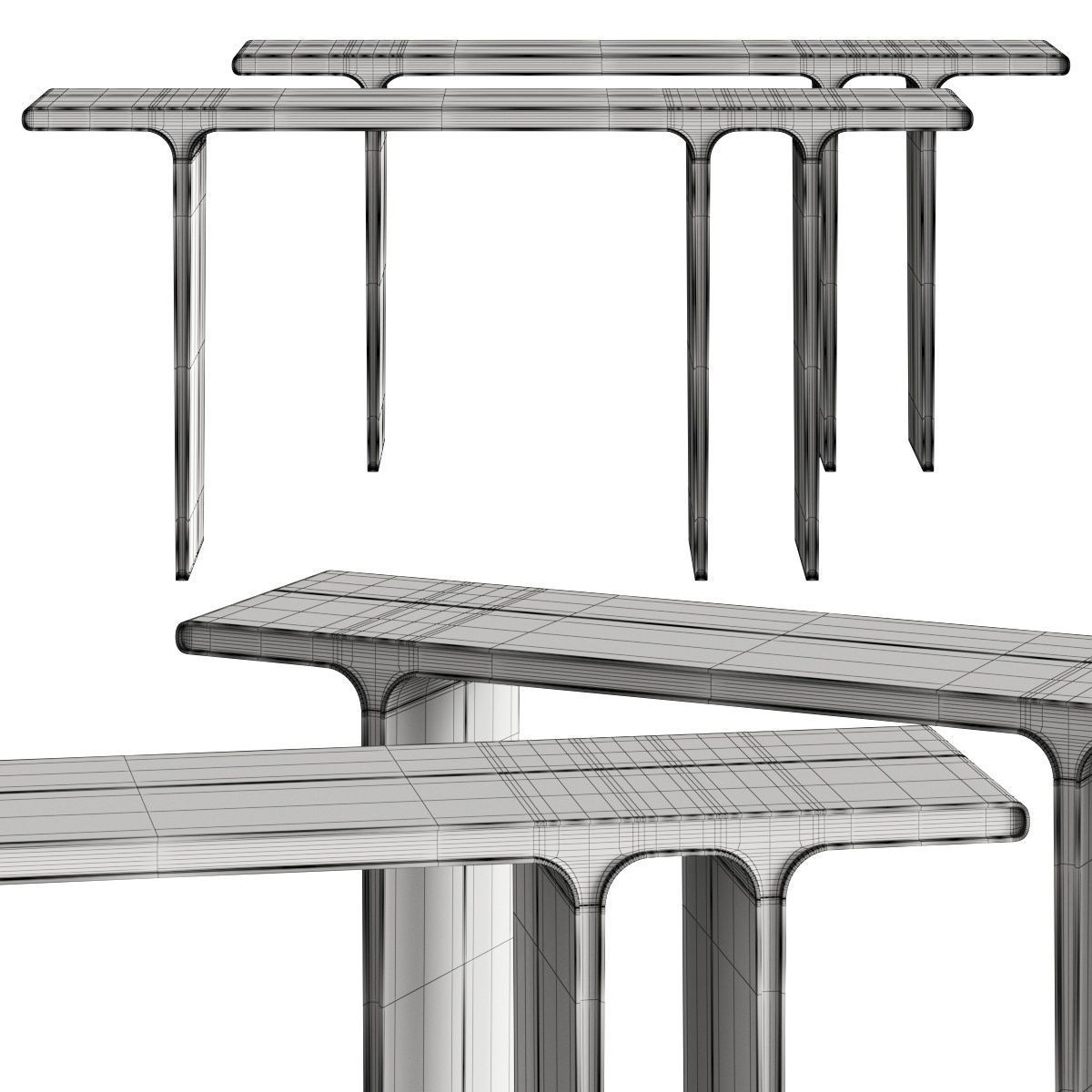 Paolo Castelli Selima Console Tables 3D model_2