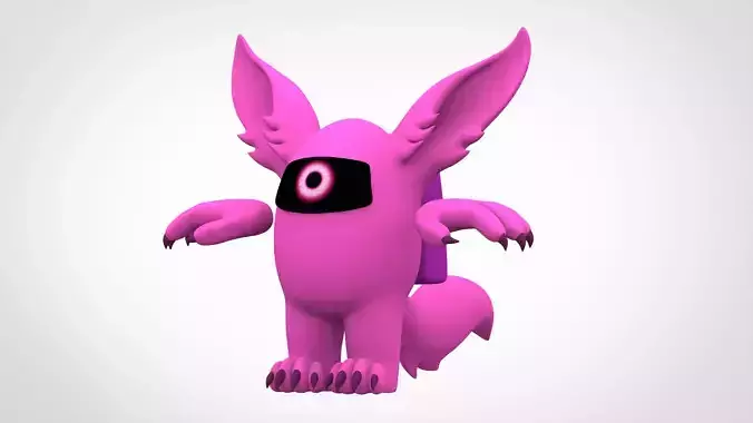 Among Us Pink Werewolf