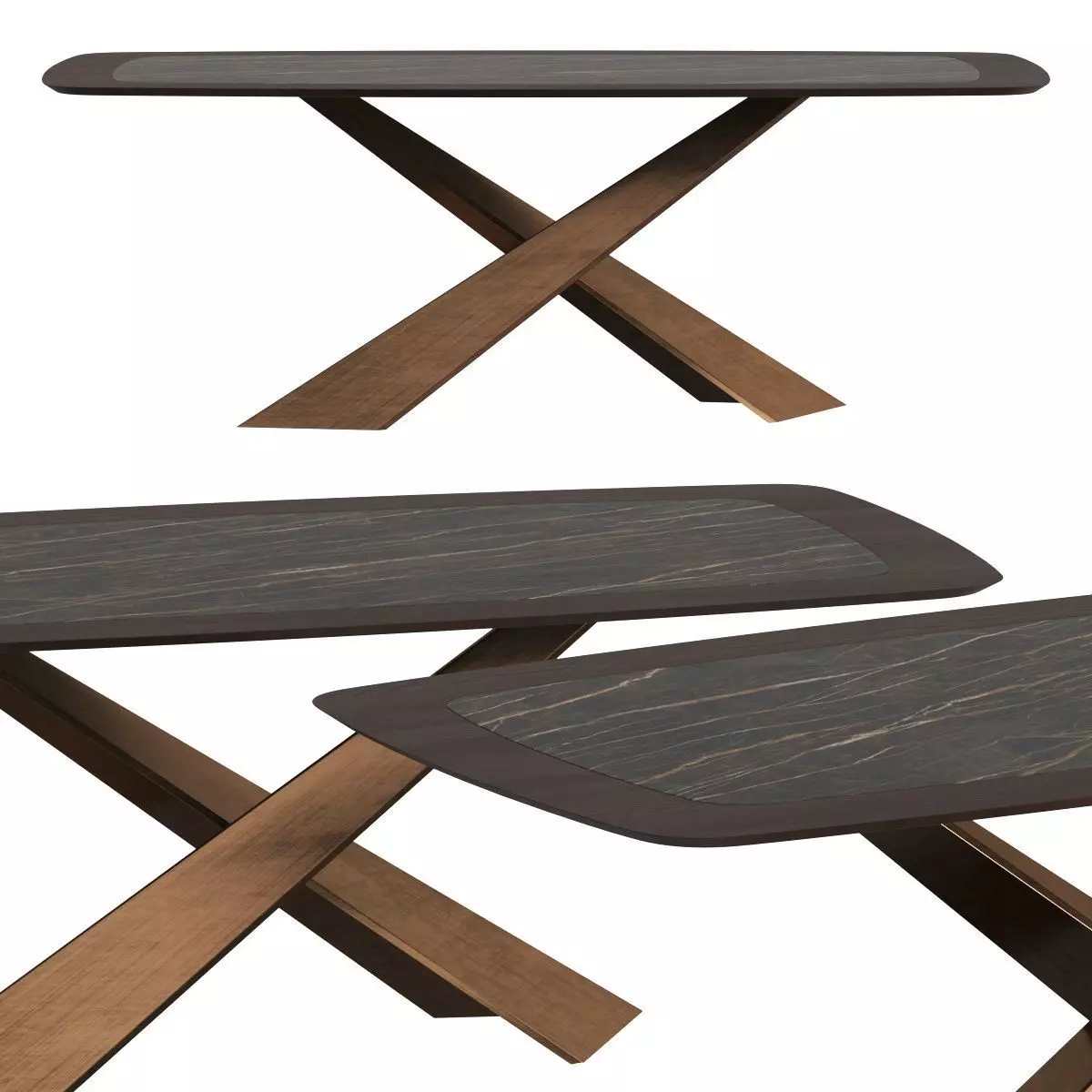 Riflessi Living Dining Table 3D model_0