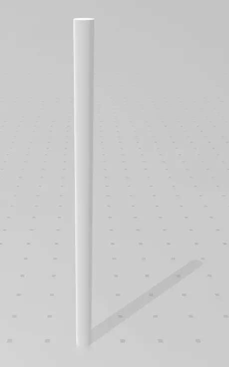 stick pole 3D print model_0