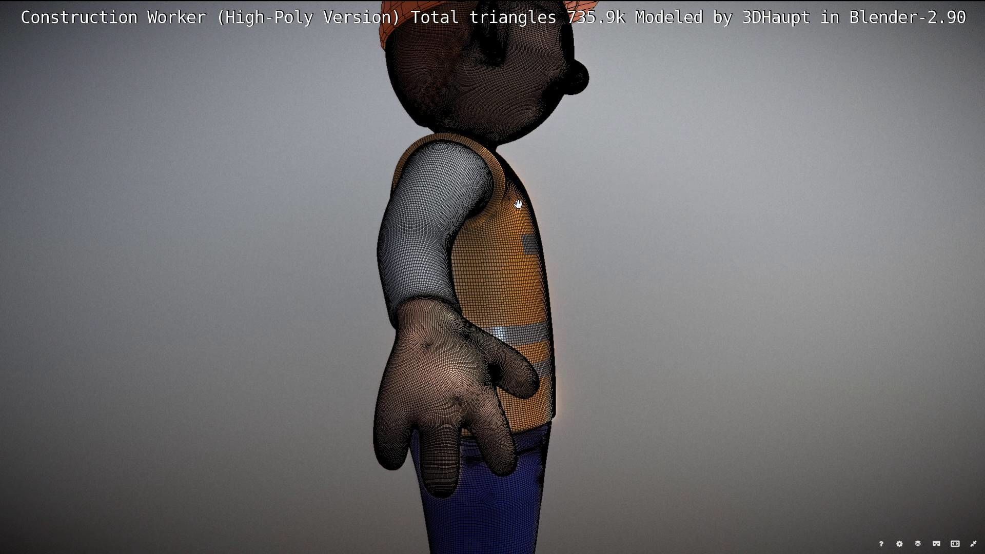 Cartoonish Construction Worker High-Poly Version Not Rigged 3D model_56