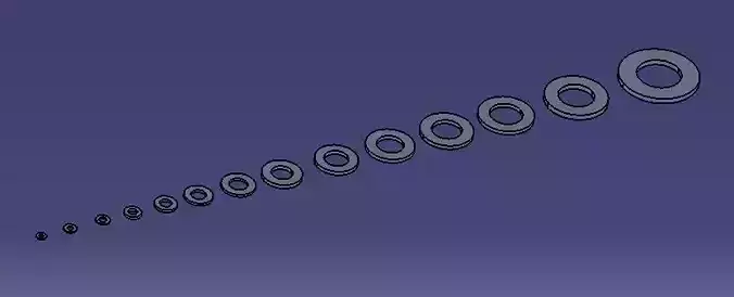 Flat washer SIZED M3 TO M30