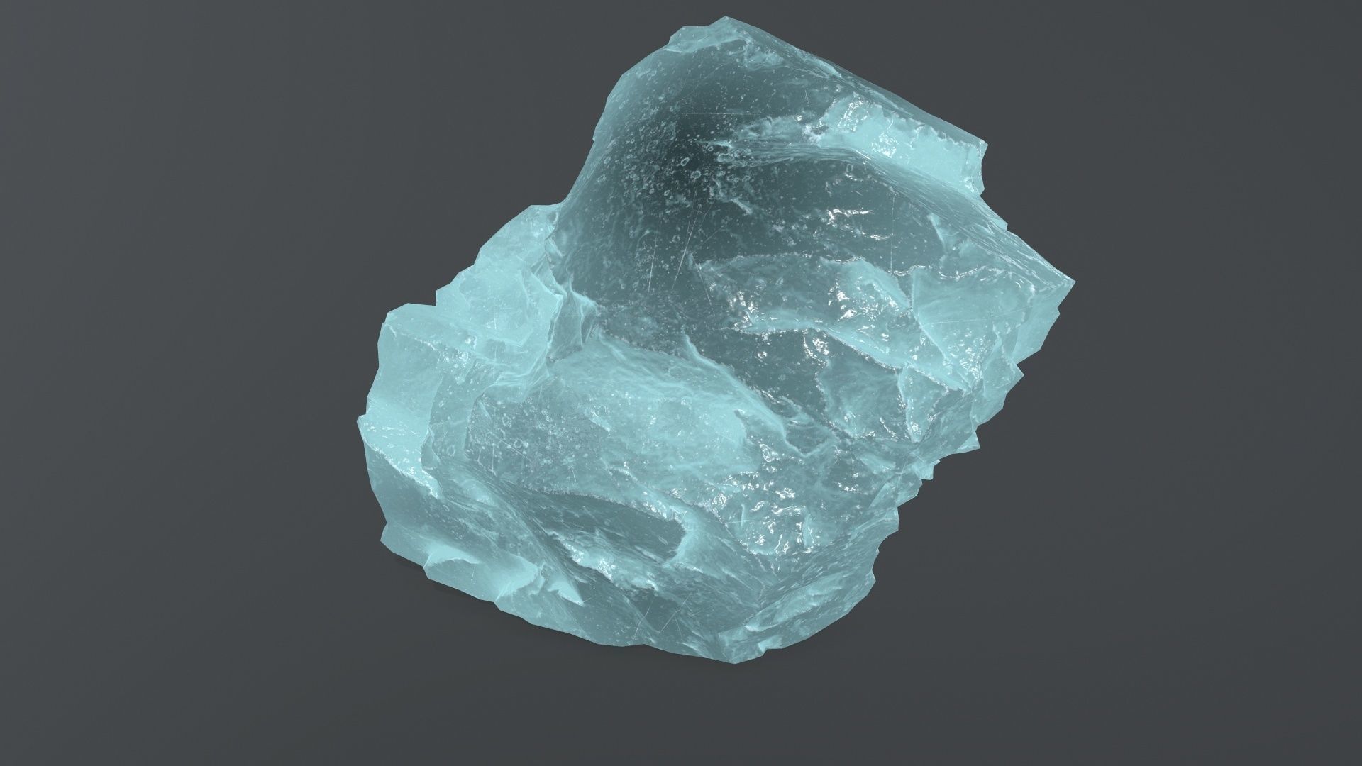 ice rock set  Low-poly 3D model_26