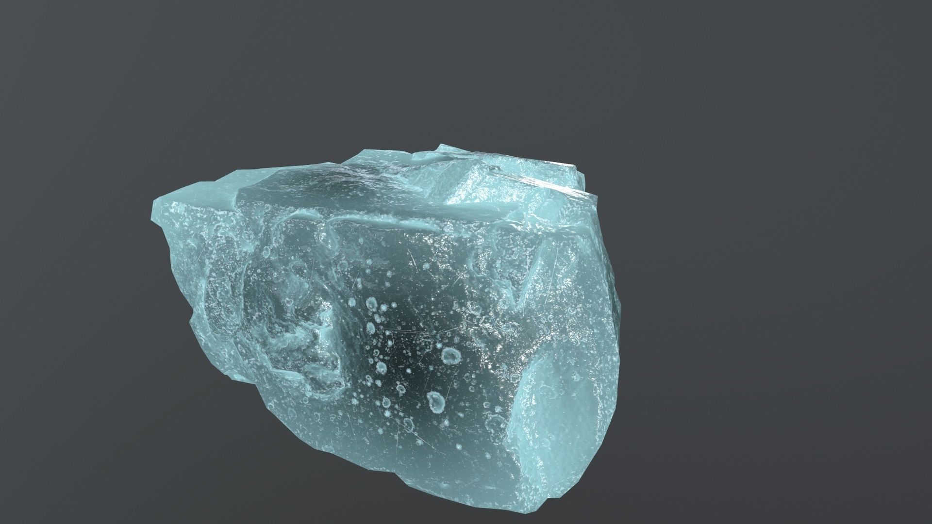 ice rock set  Low-poly 3D model_18