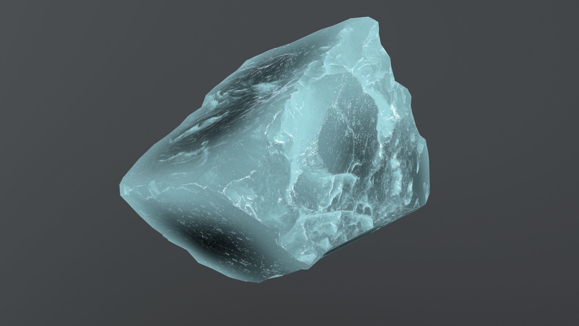 ice rock set  Low-poly 3D model_23