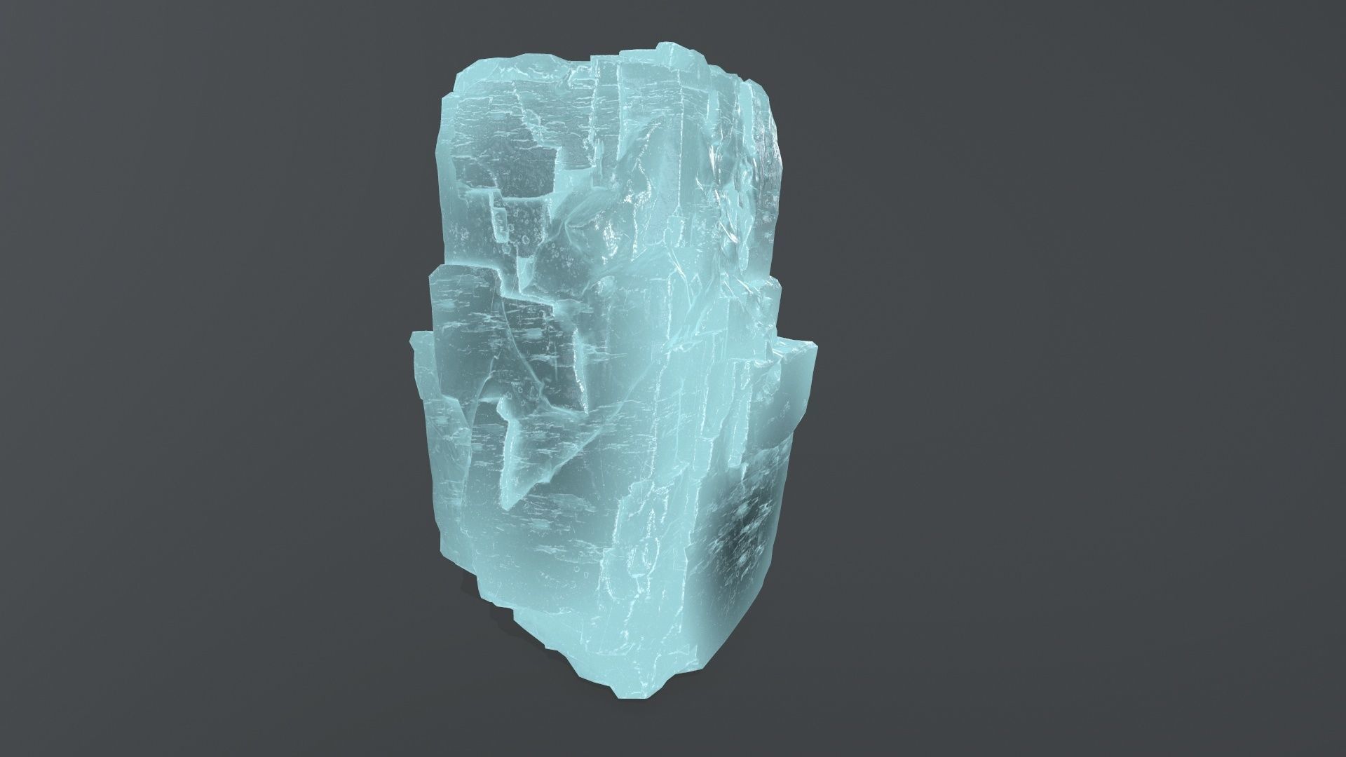 ice rock set  Low-poly 3D model_13