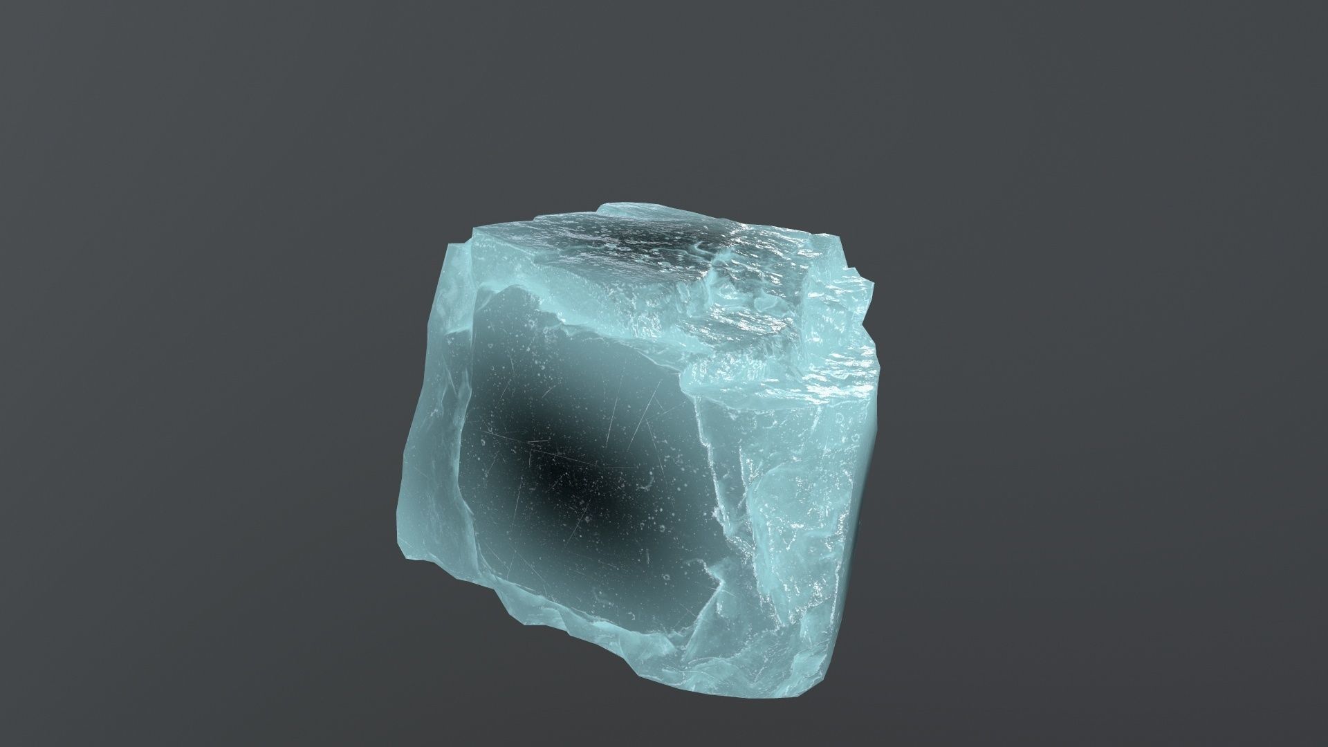 ice rock set  Low-poly 3D model_20