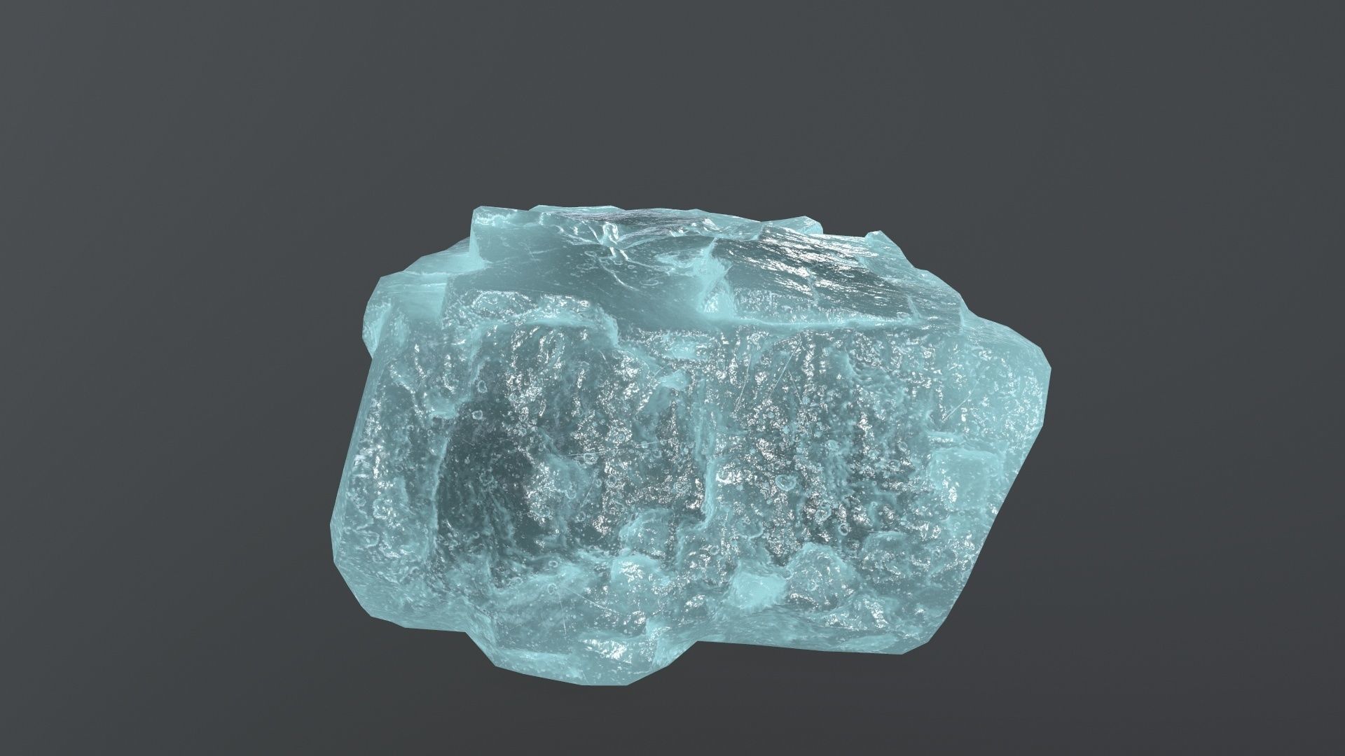 ice rock set  Low-poly 3D model_17