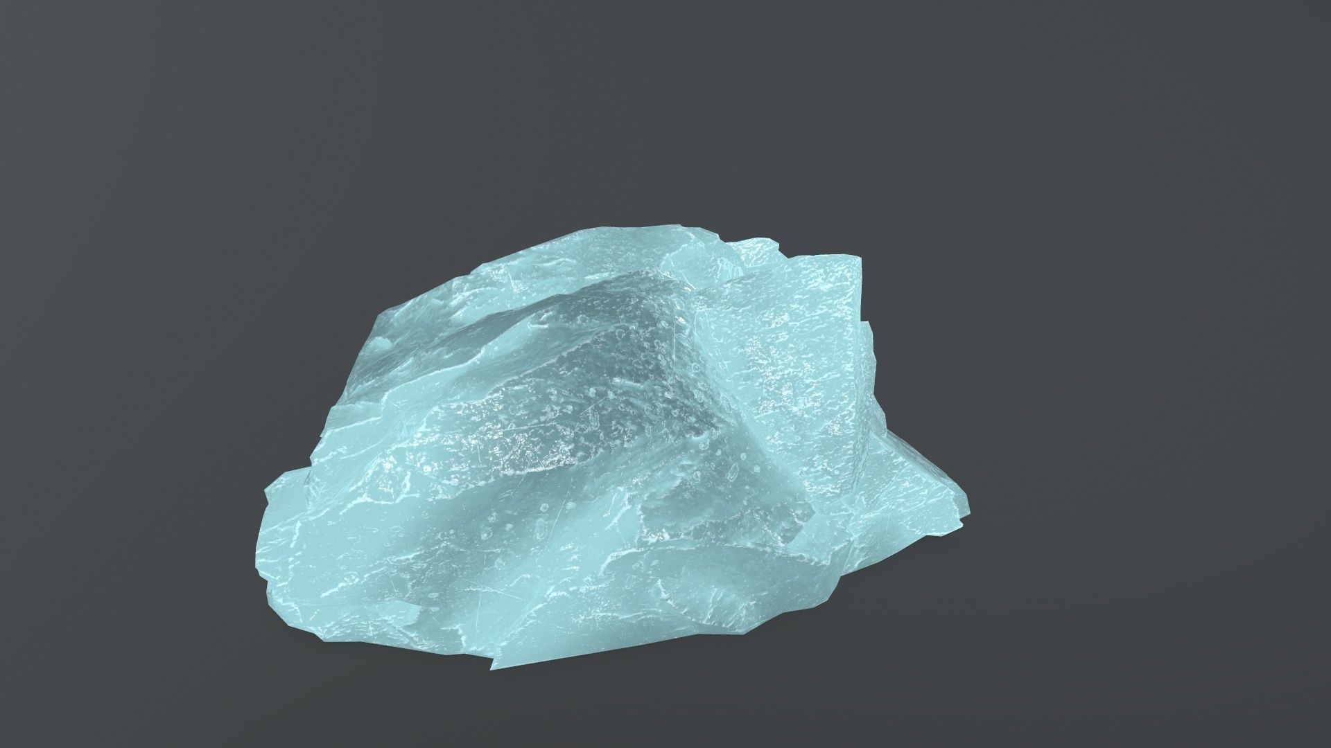 ice rock set  Low-poly 3D model_11