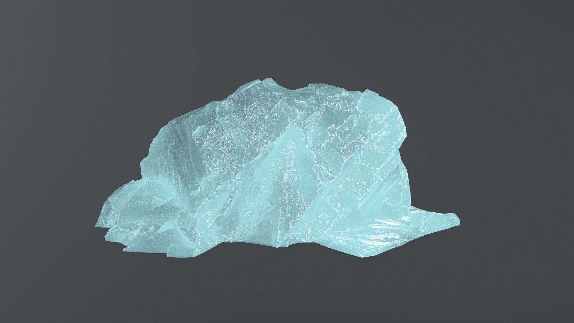ice rock set  Low-poly 3D model_5