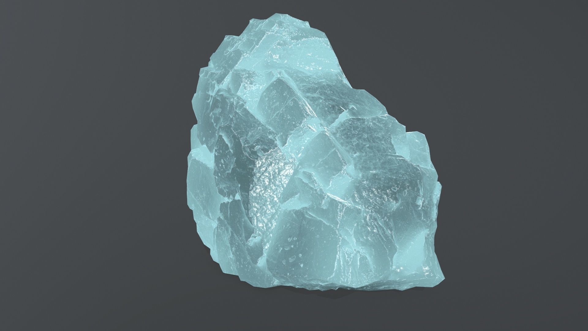 ice rock set  Low-poly 3D model_24