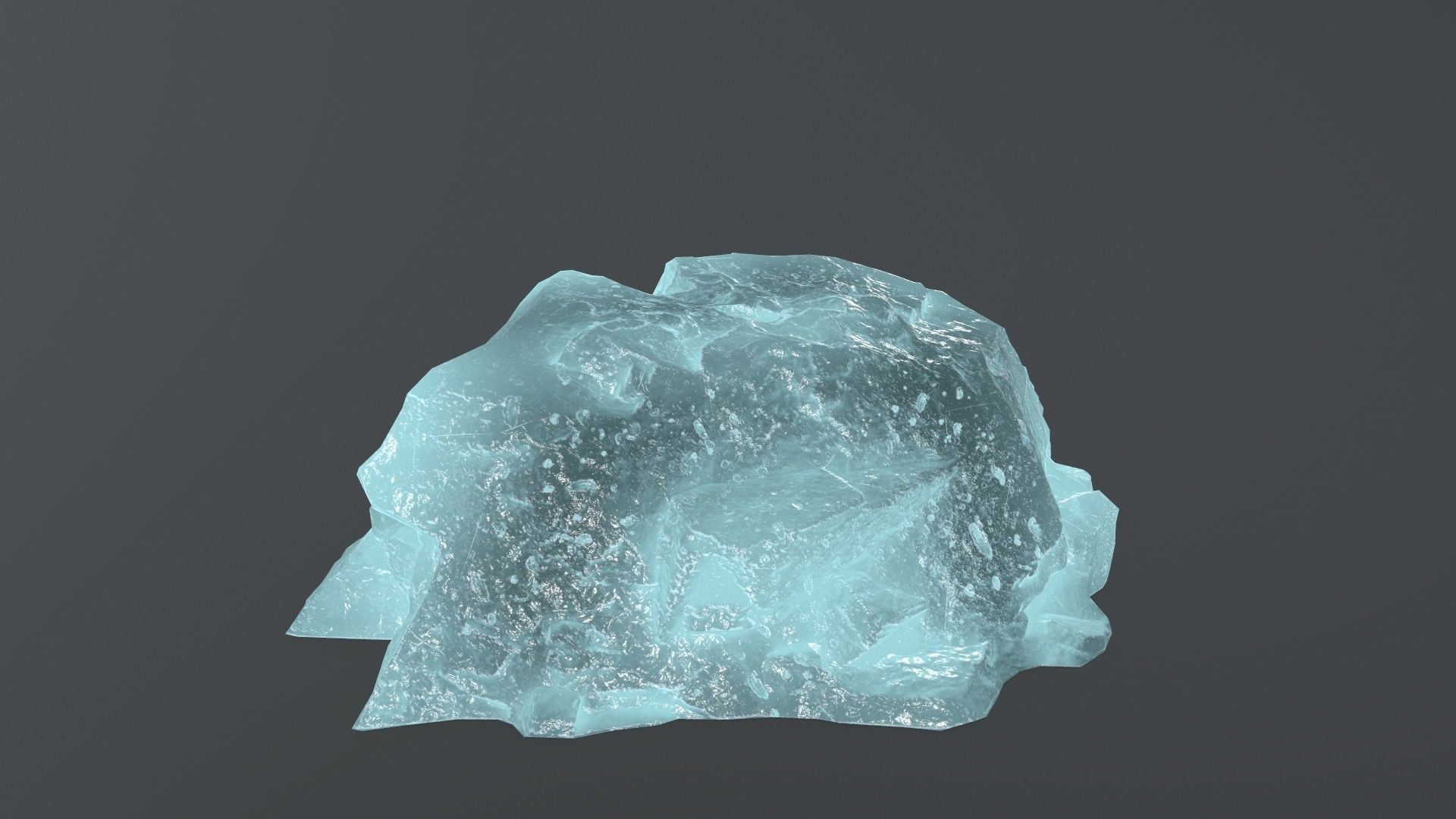 ice rock set  Low-poly 3D model_9