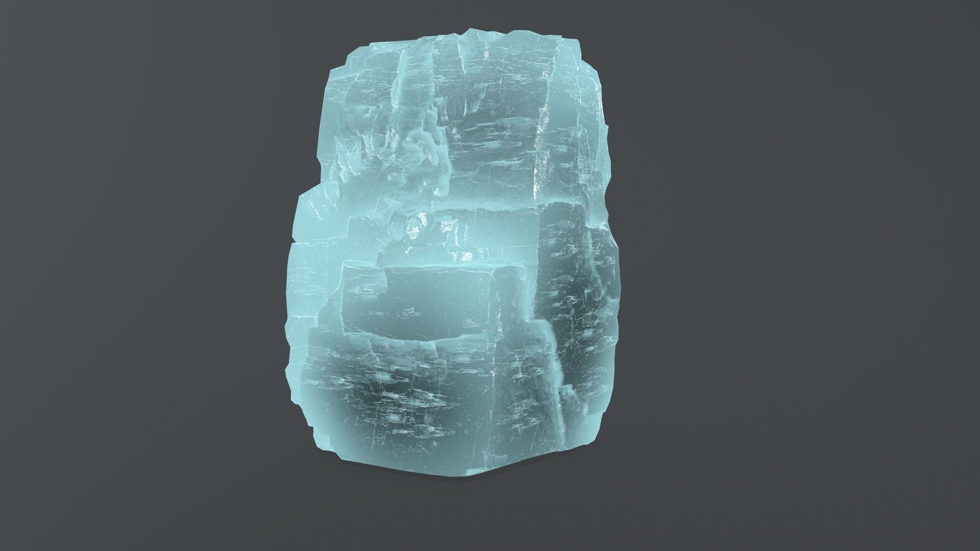 ice rock set  Low-poly 3D model_14