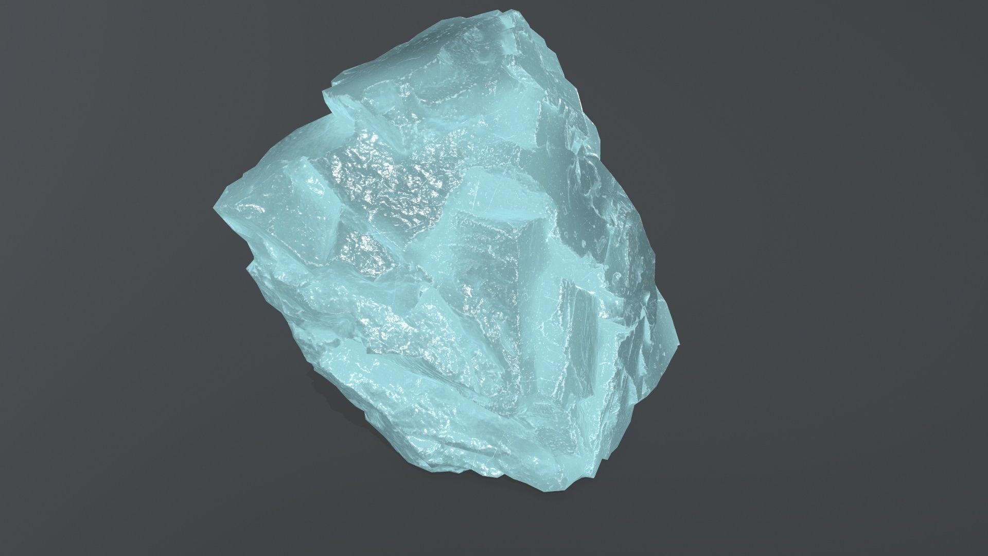 ice rock set  Low-poly 3D model_27