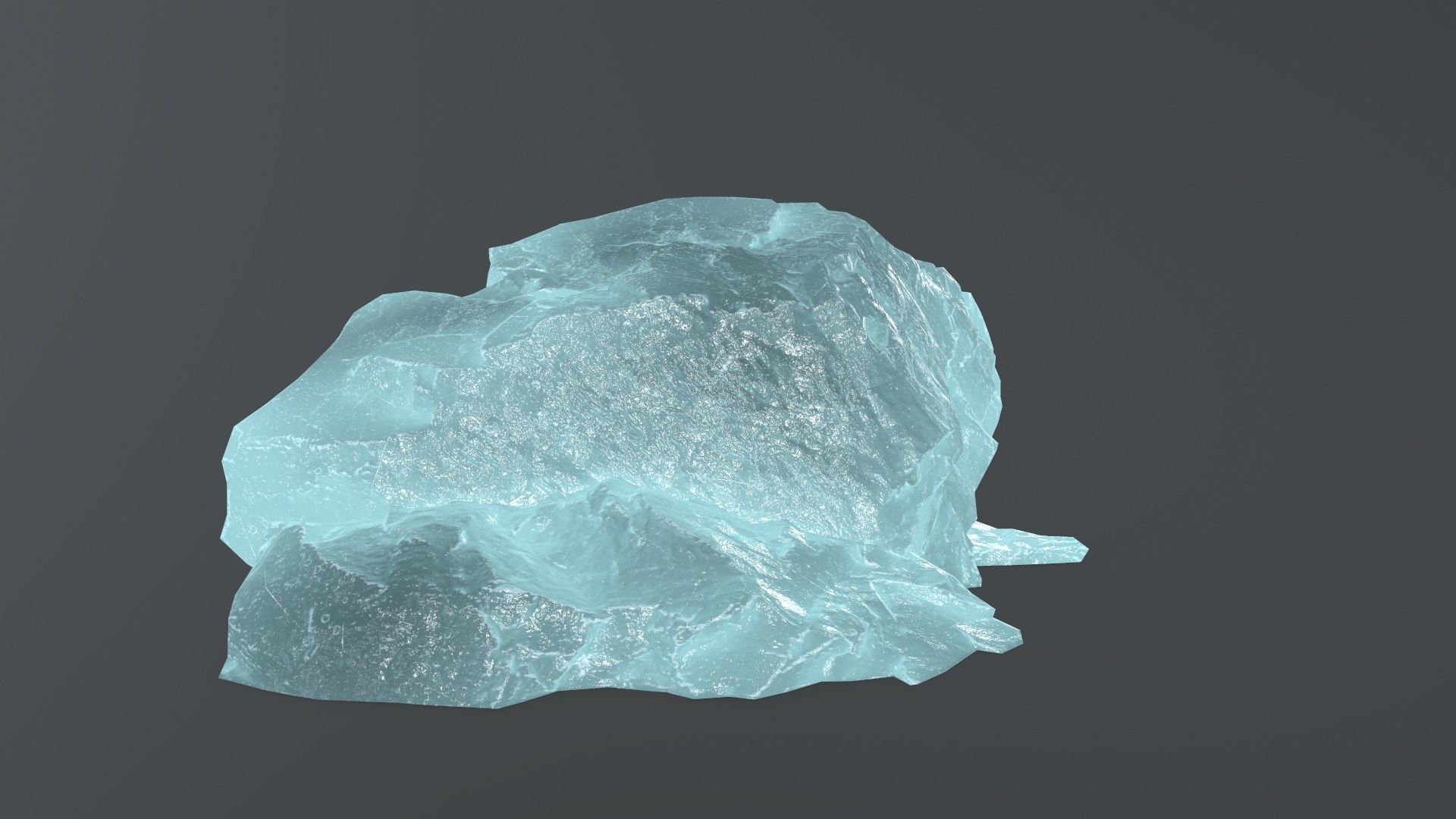 ice rock set  Low-poly 3D model_6