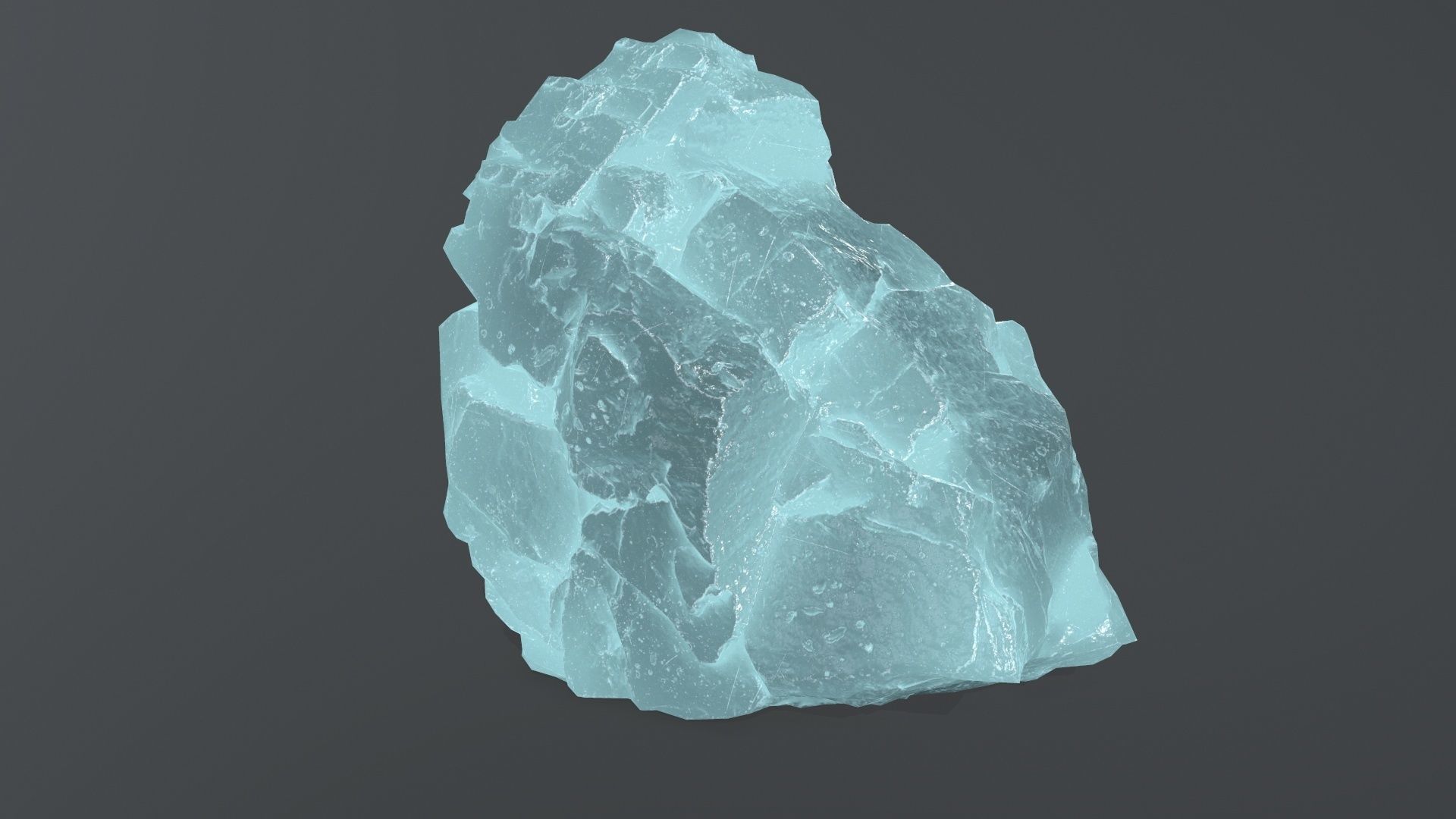 ice rock set  Low-poly 3D model_28