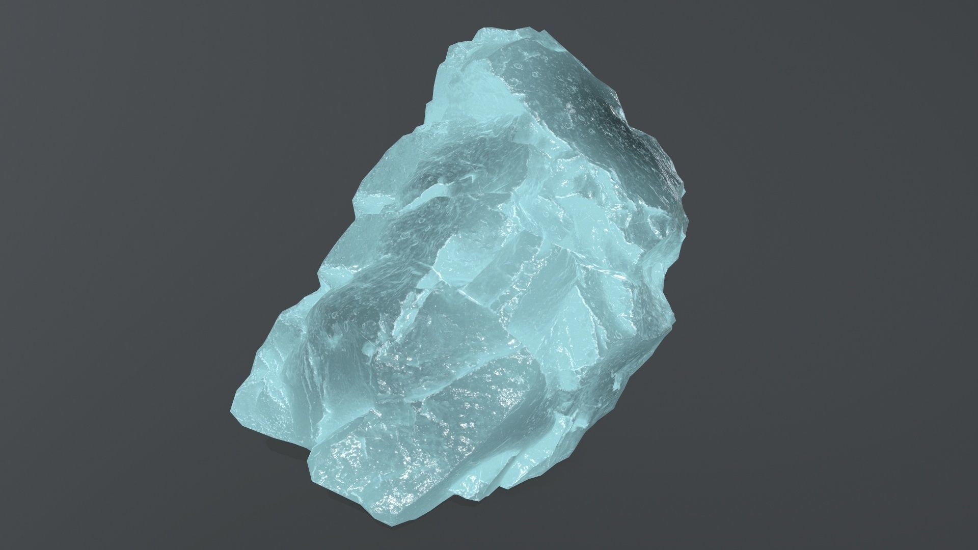 ice rock set  Low-poly 3D model_25