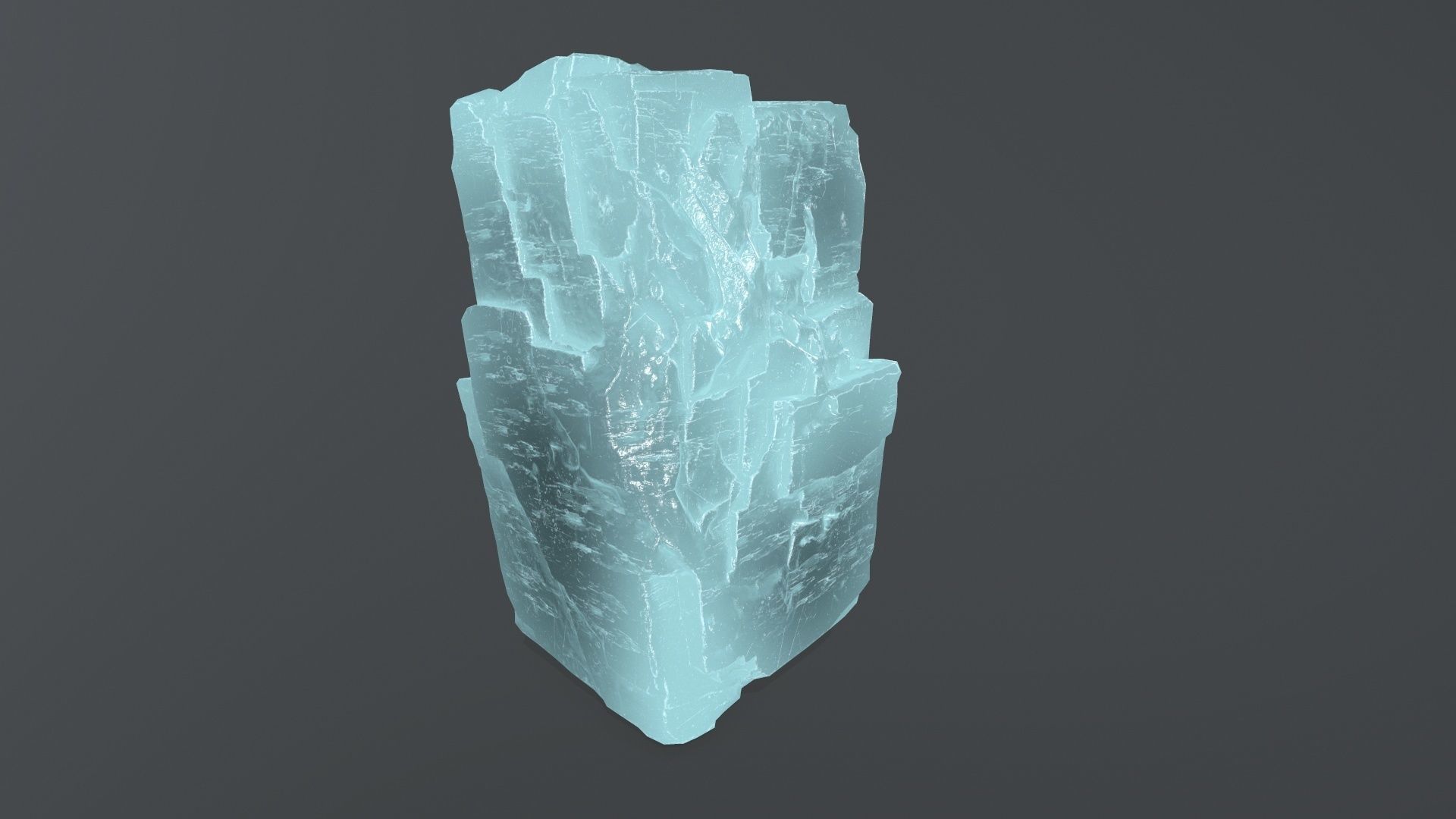 ice rock set  Low-poly 3D model_15