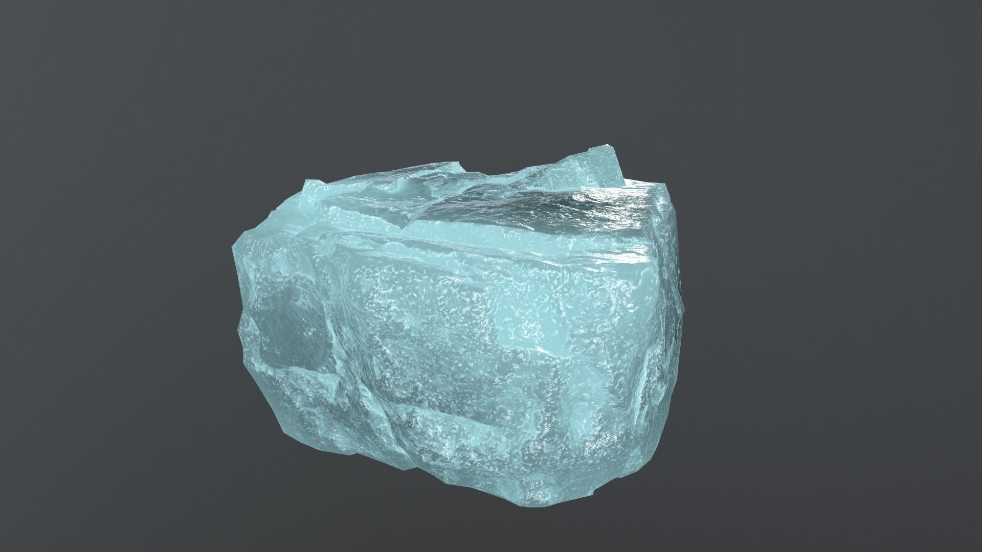 ice rock set  Low-poly 3D model_19