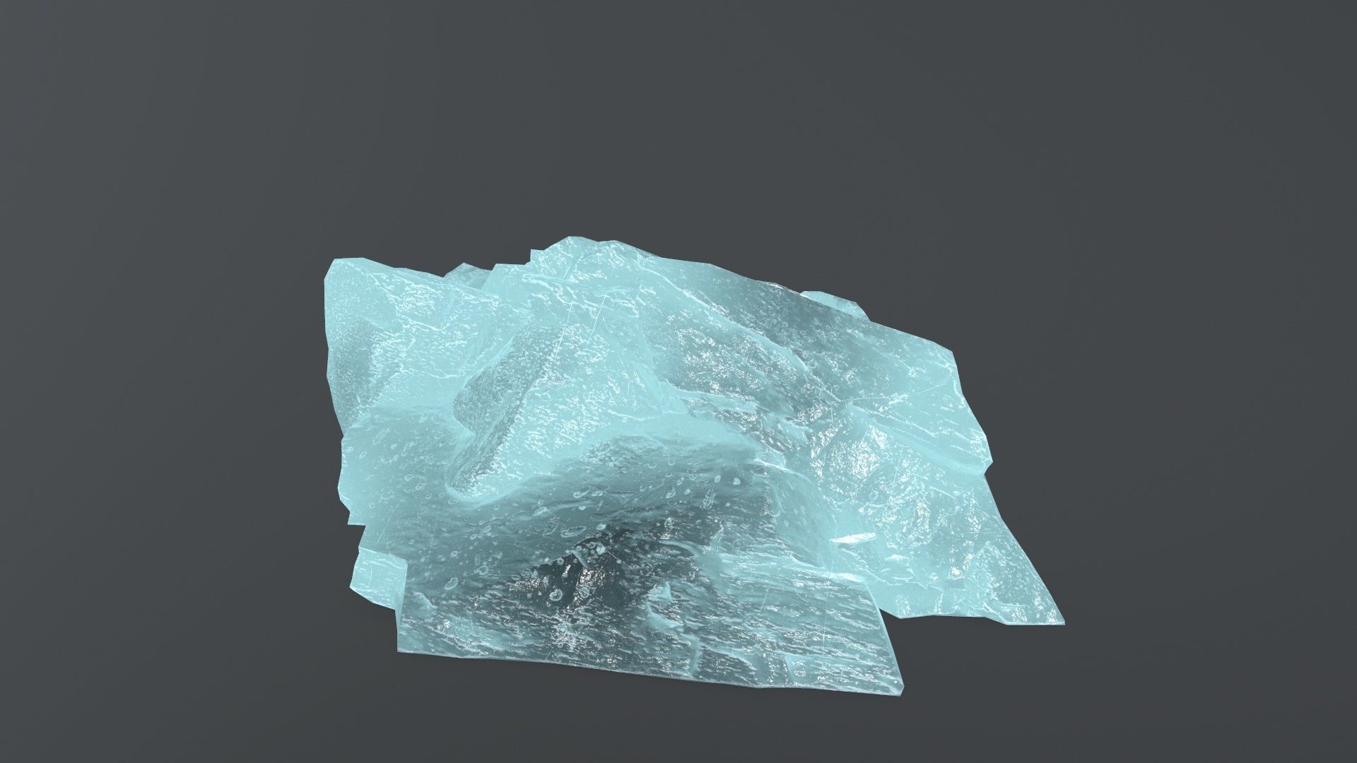 ice rock set  Low-poly 3D model_10