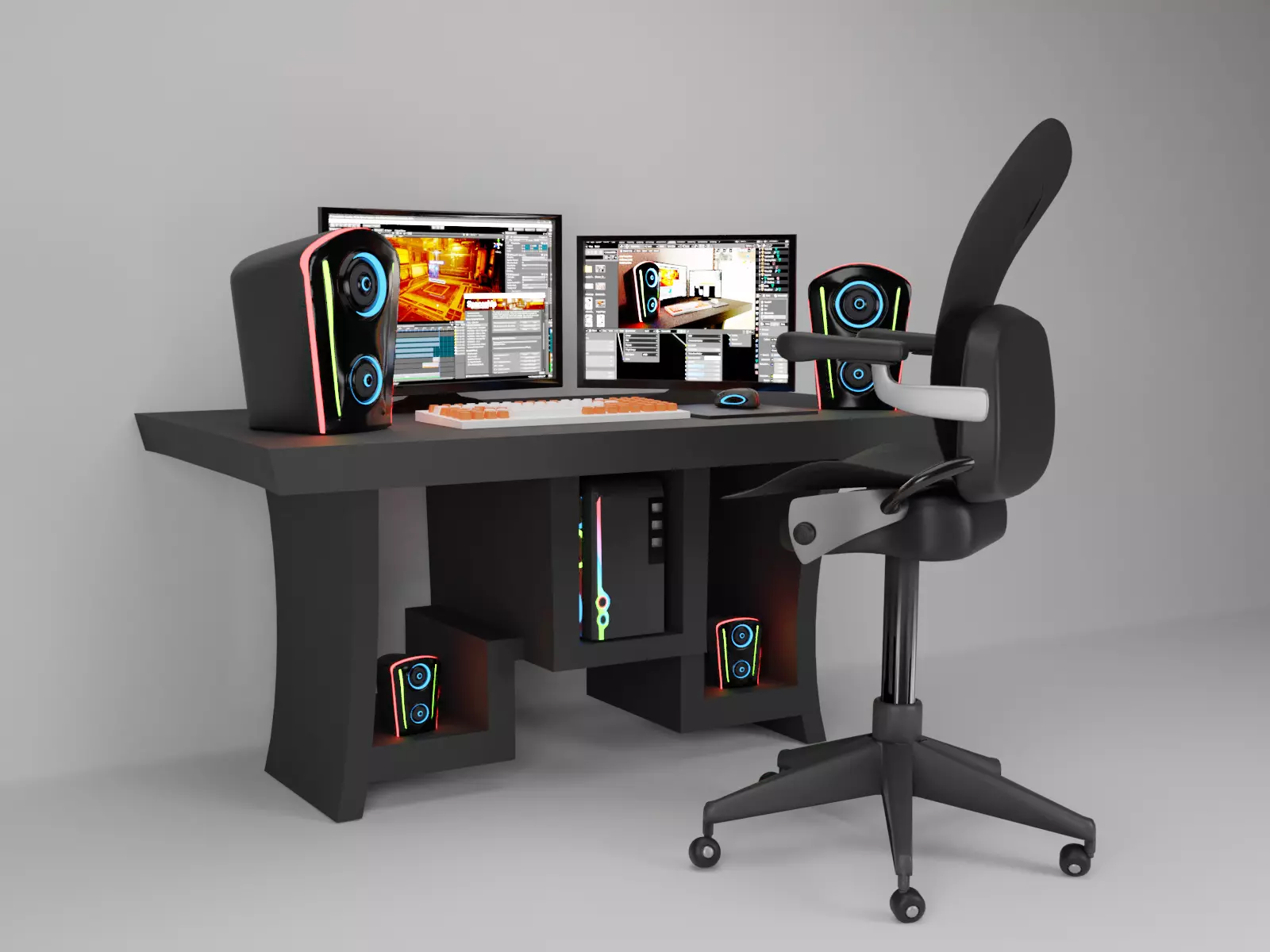 PC Setup 3D model