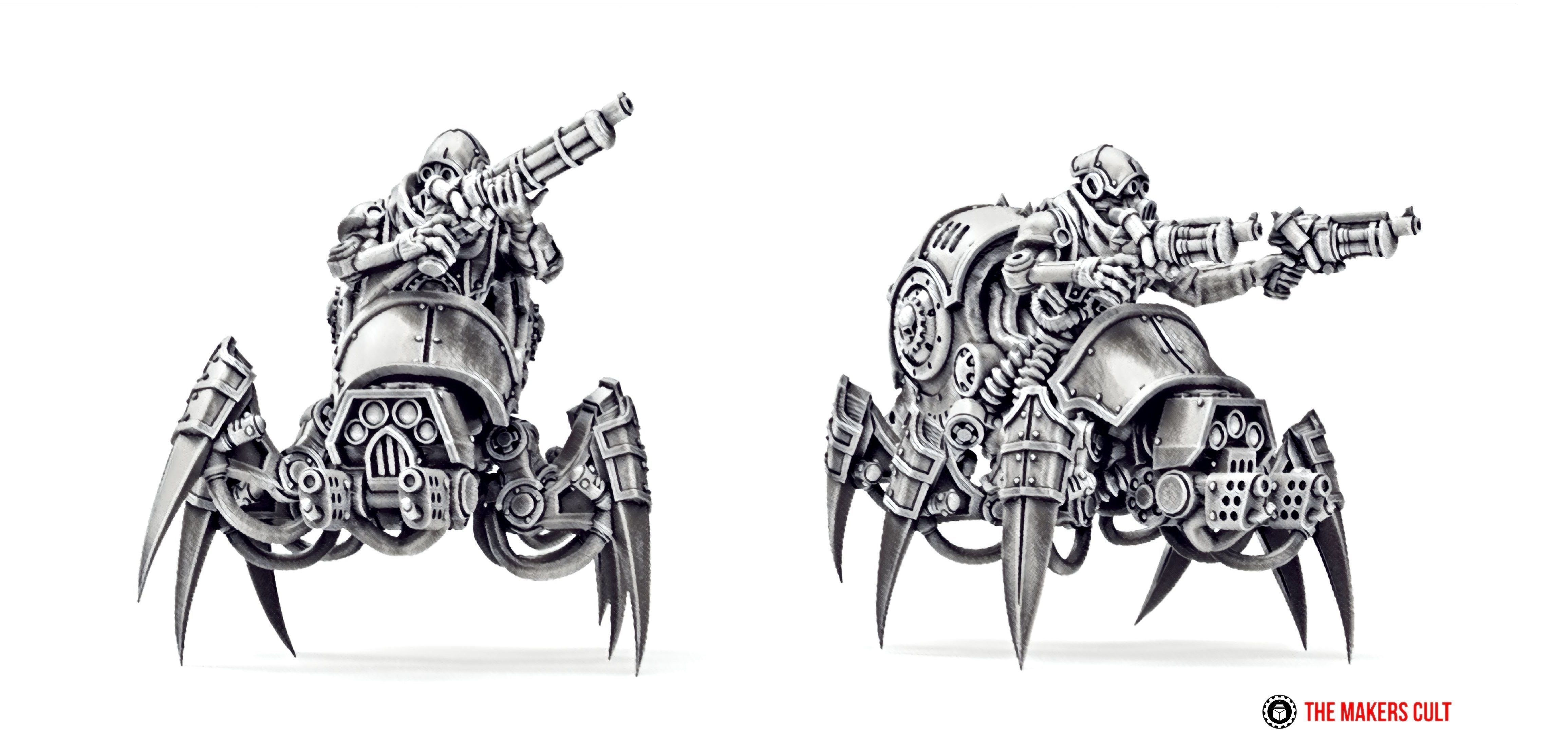 Dark Techno Arachnovectors 3D print model_2