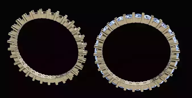 Diamond Infinity Wedding Band or Fashion Band Size 7