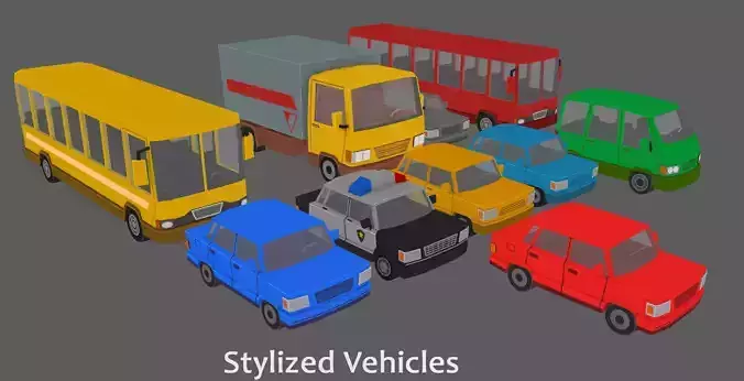 stylized vehicles