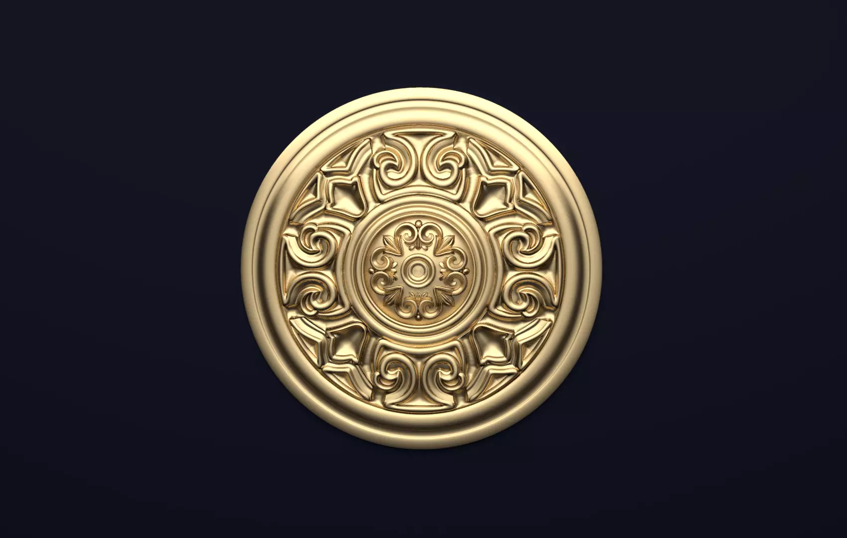 Classic decor ornament v-3D model16 3D model_0