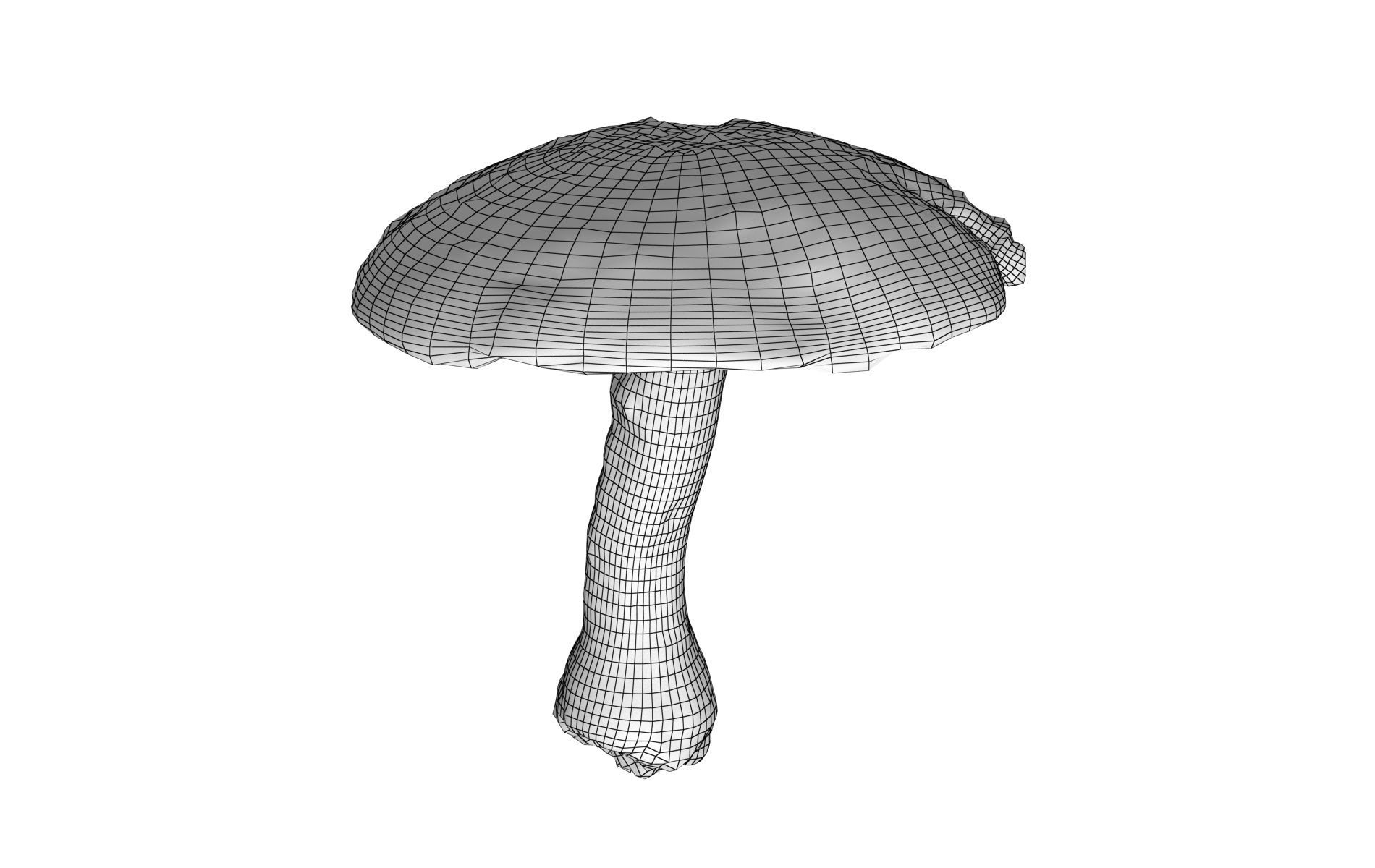 Mushroom Hd 8K Low-poly 3D model_5