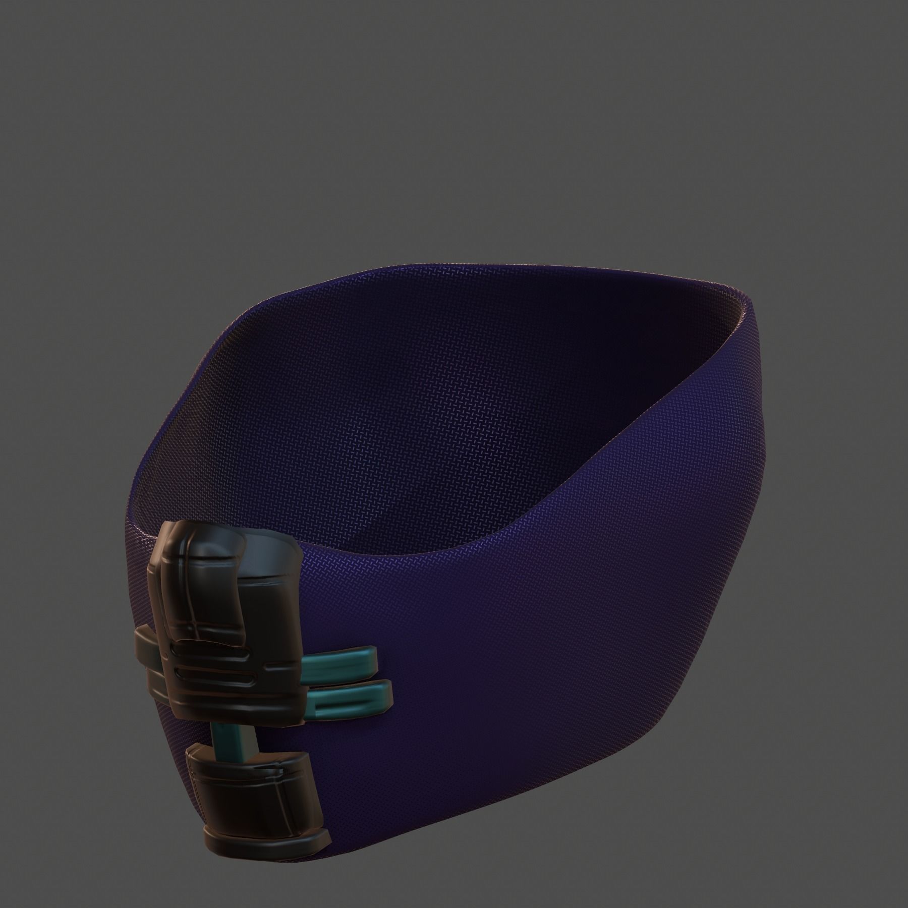 Gas mask helmet 3d model scifi Low-poly Low-poly 3D model_4